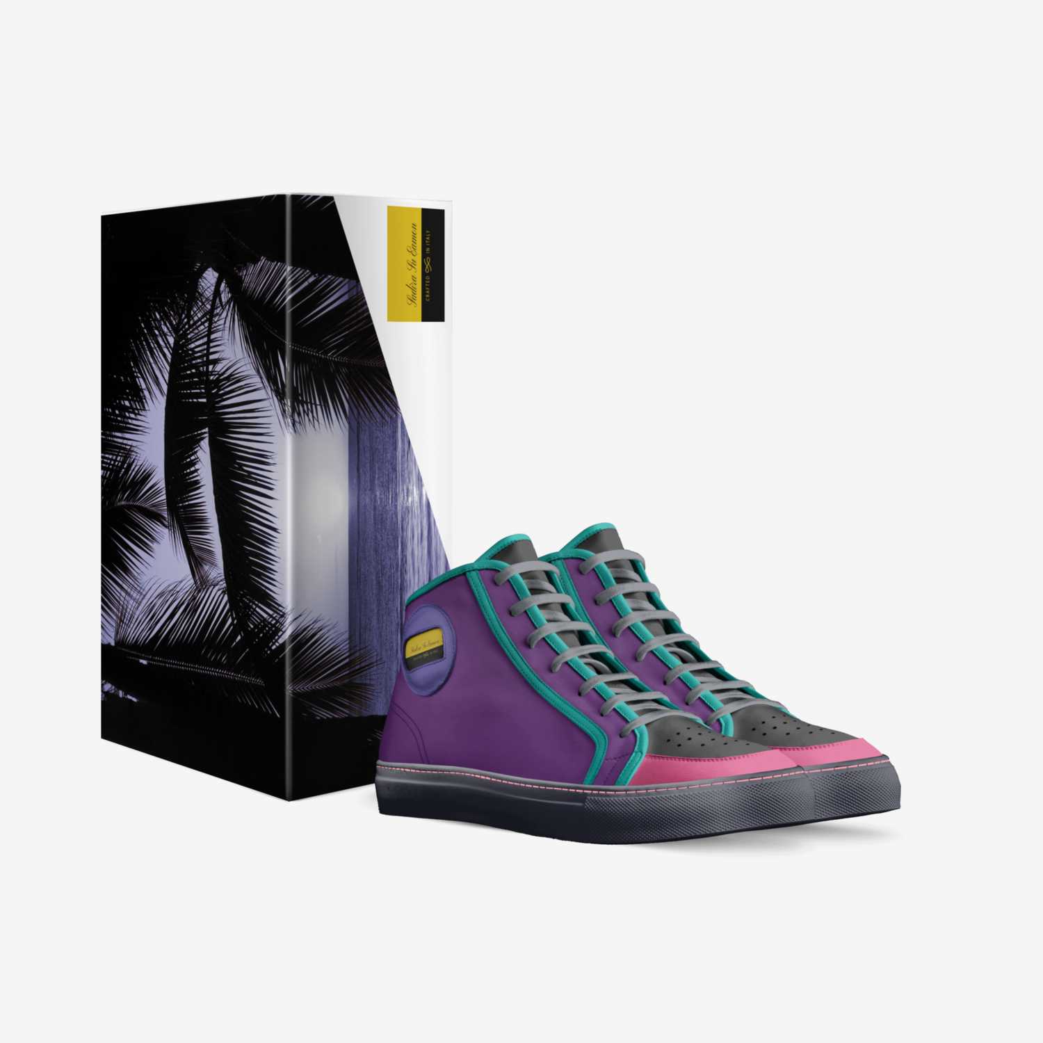 Sadira Su Eamon custom made in Italy shoes by Kenyotta Lakes | Box view