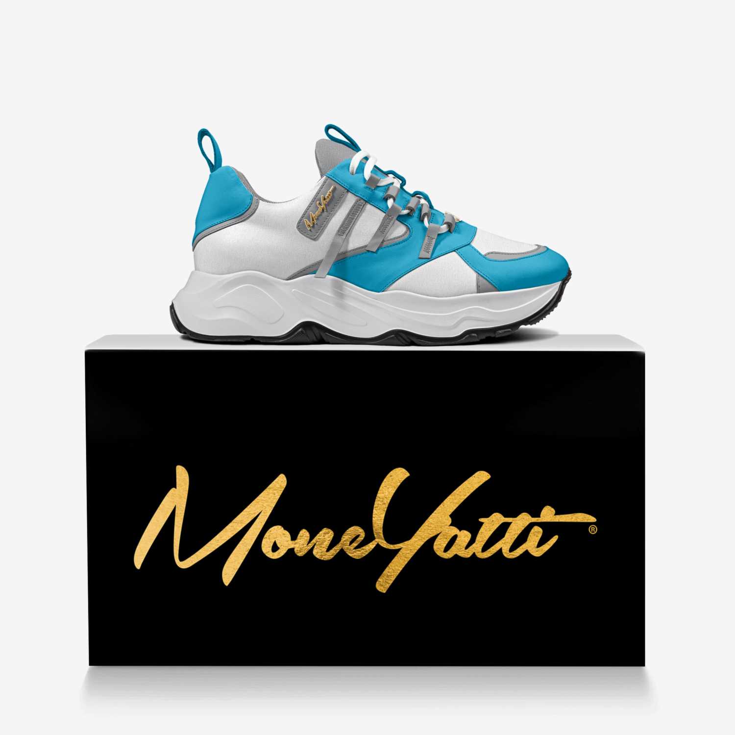 Moneyatti Bandz020 custom made in Italy shoes by Moneyatti Brand | Over box view