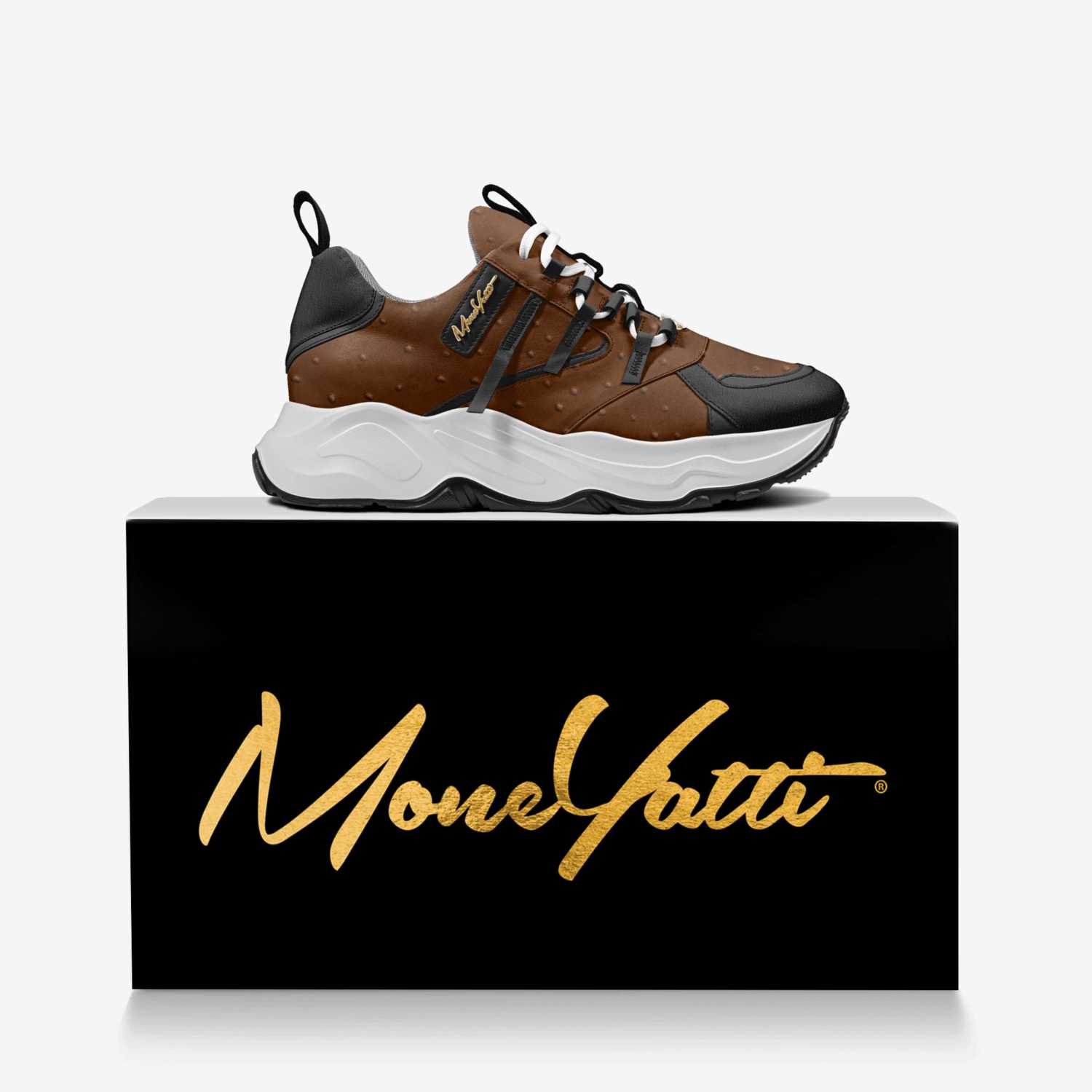 Moneyatti Bandz025 custom made in Italy shoes by Moneyatti Brand | Over box view