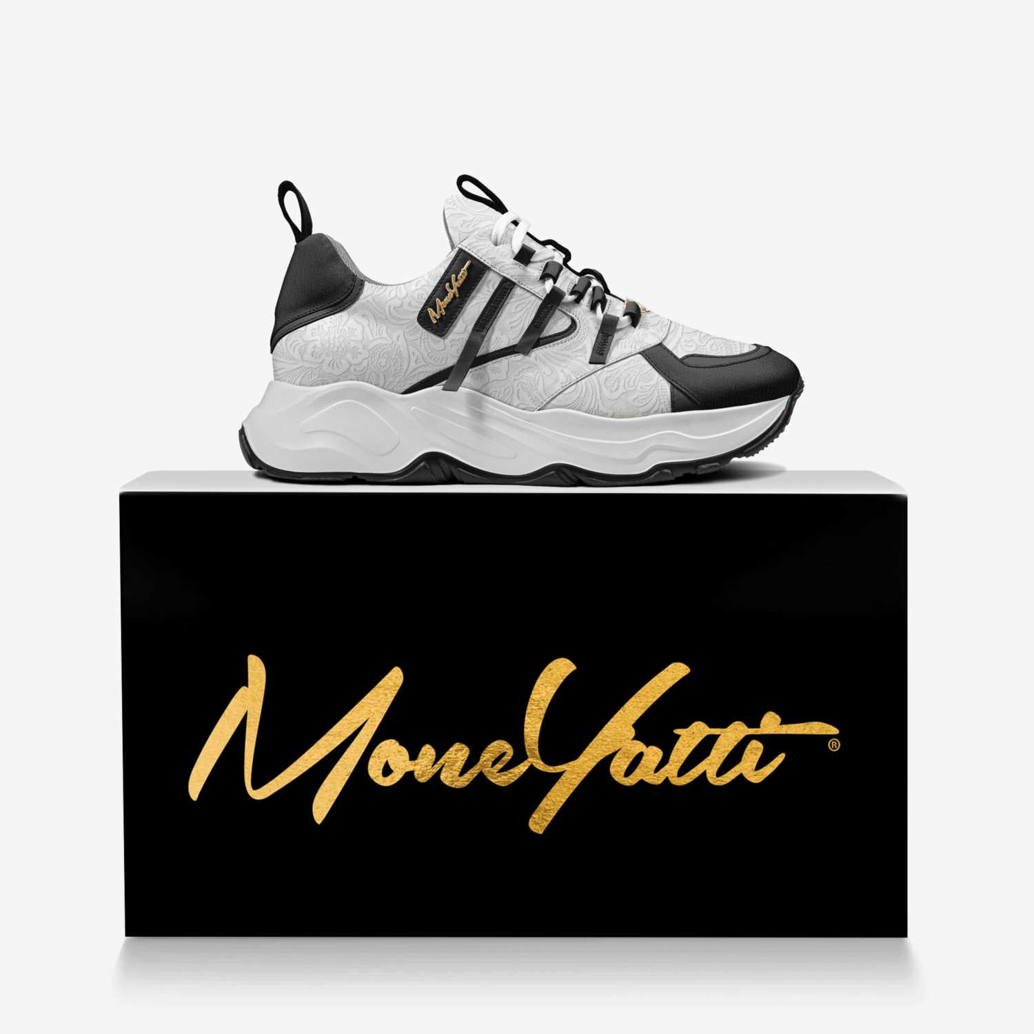 Moneyatti Bandz029 custom made in Italy shoes by Moneyatti Brand | Over box view