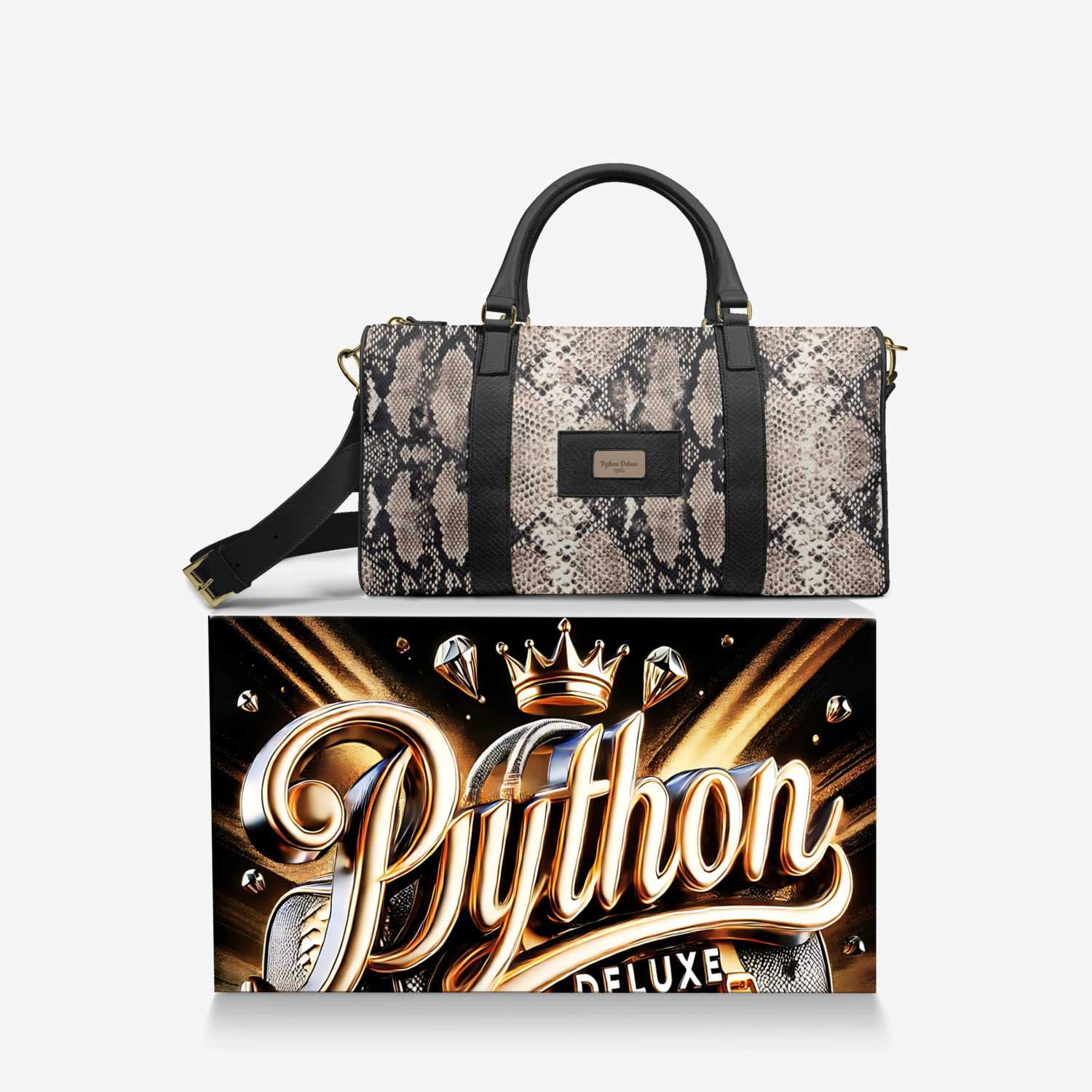 Python Deluxe custom made in Italy design by Bullish Boutique | Over box view