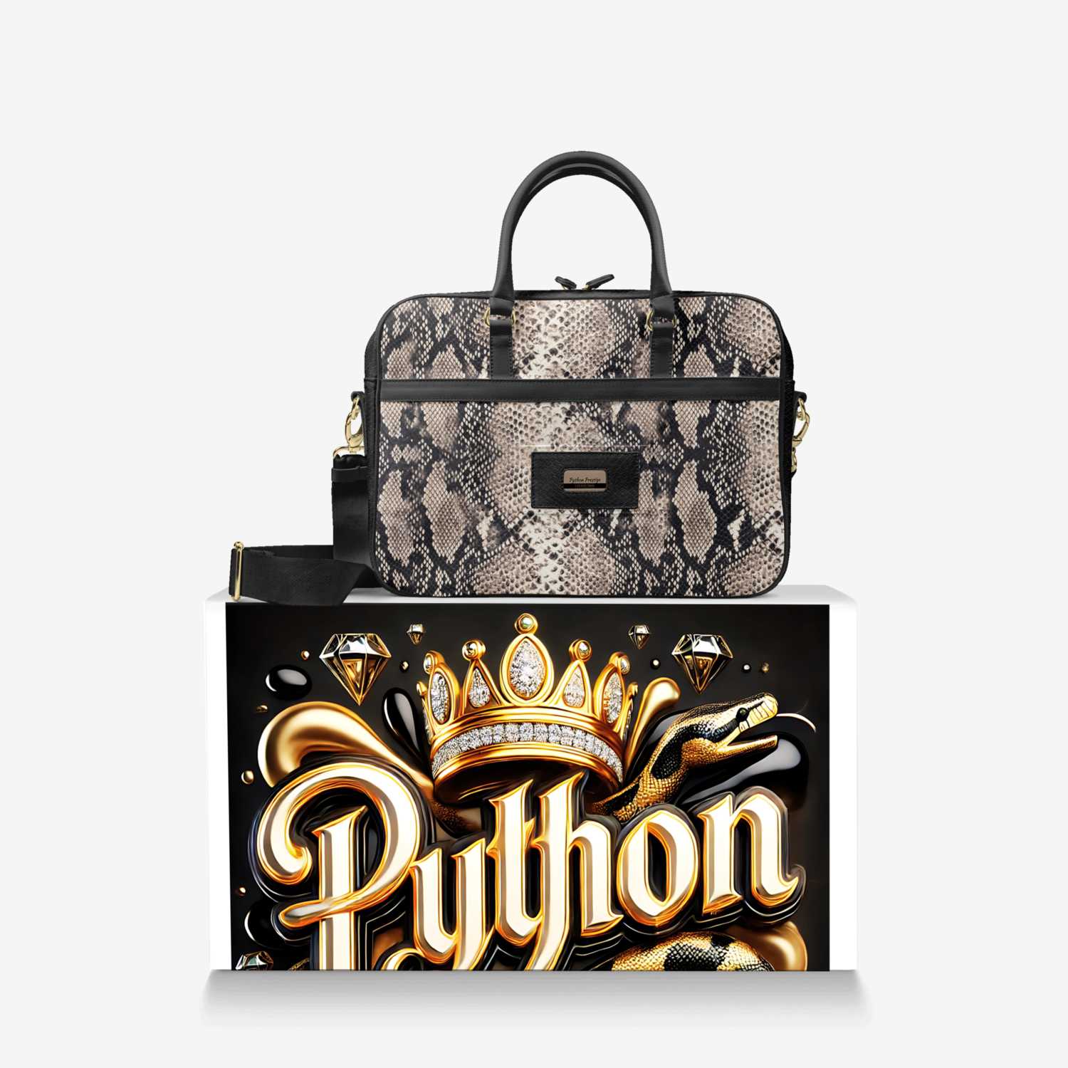 Python Prestige custom made in Italy design by Bullish Boutique | Over box view