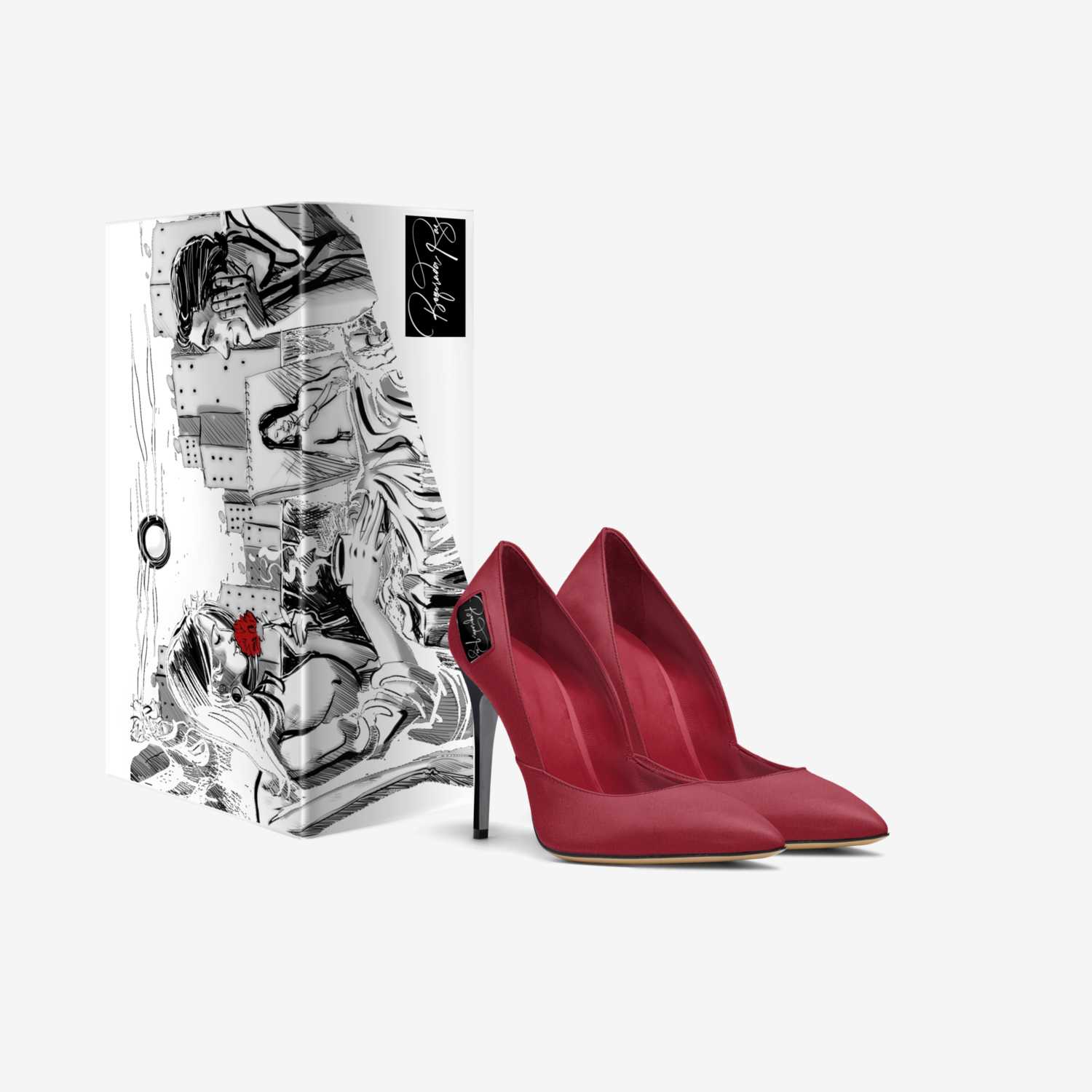 Boqorada Raz custom made in Italy shoes by Selena A Razo Bell | Box view