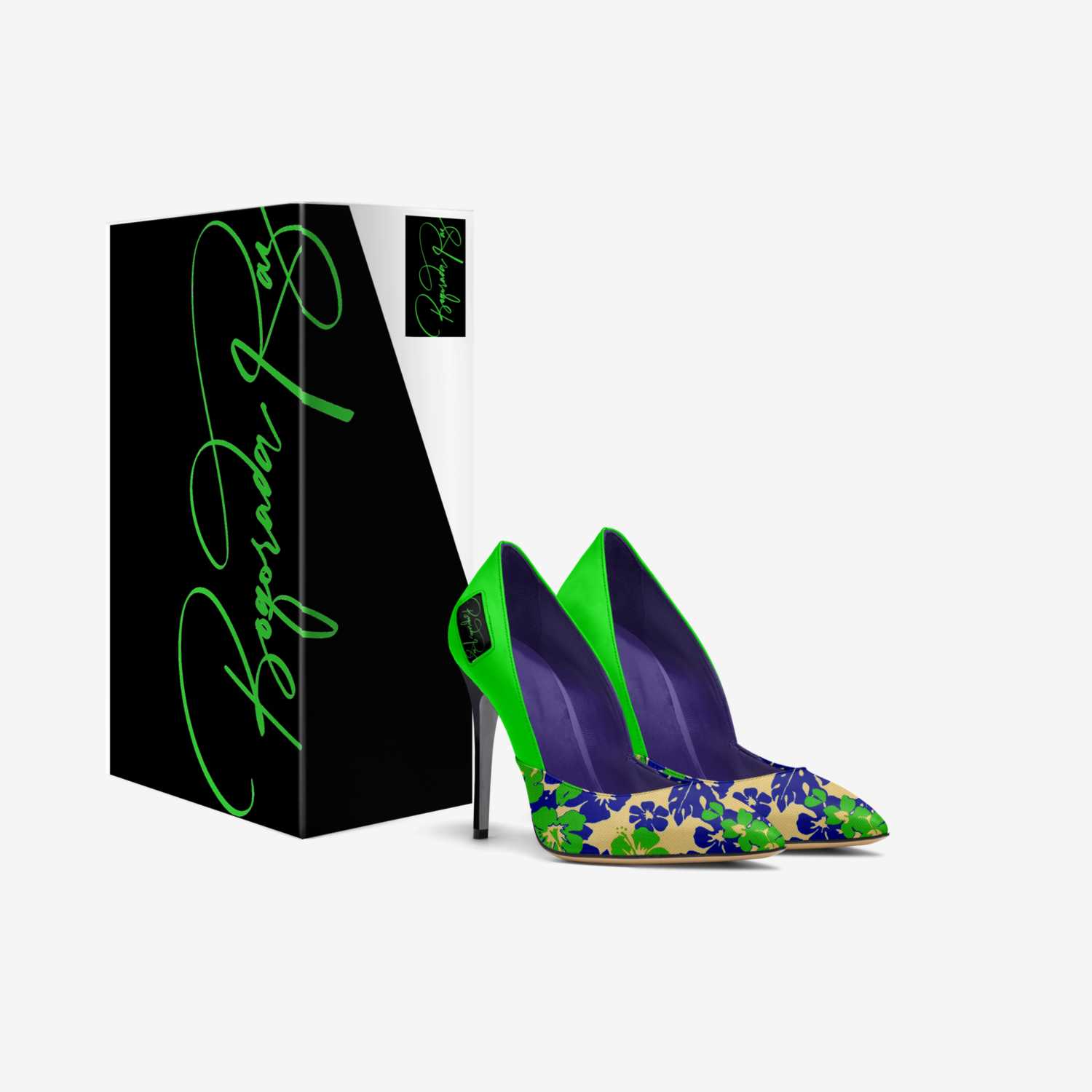 Boqorada Raz custom made in Italy shoes by Selena A Razo Bell | Box view