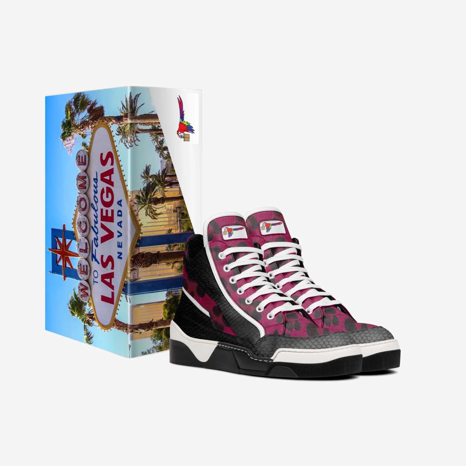 Puffs custom made in Italy shoes by Anthony Pandozzi | Box view
