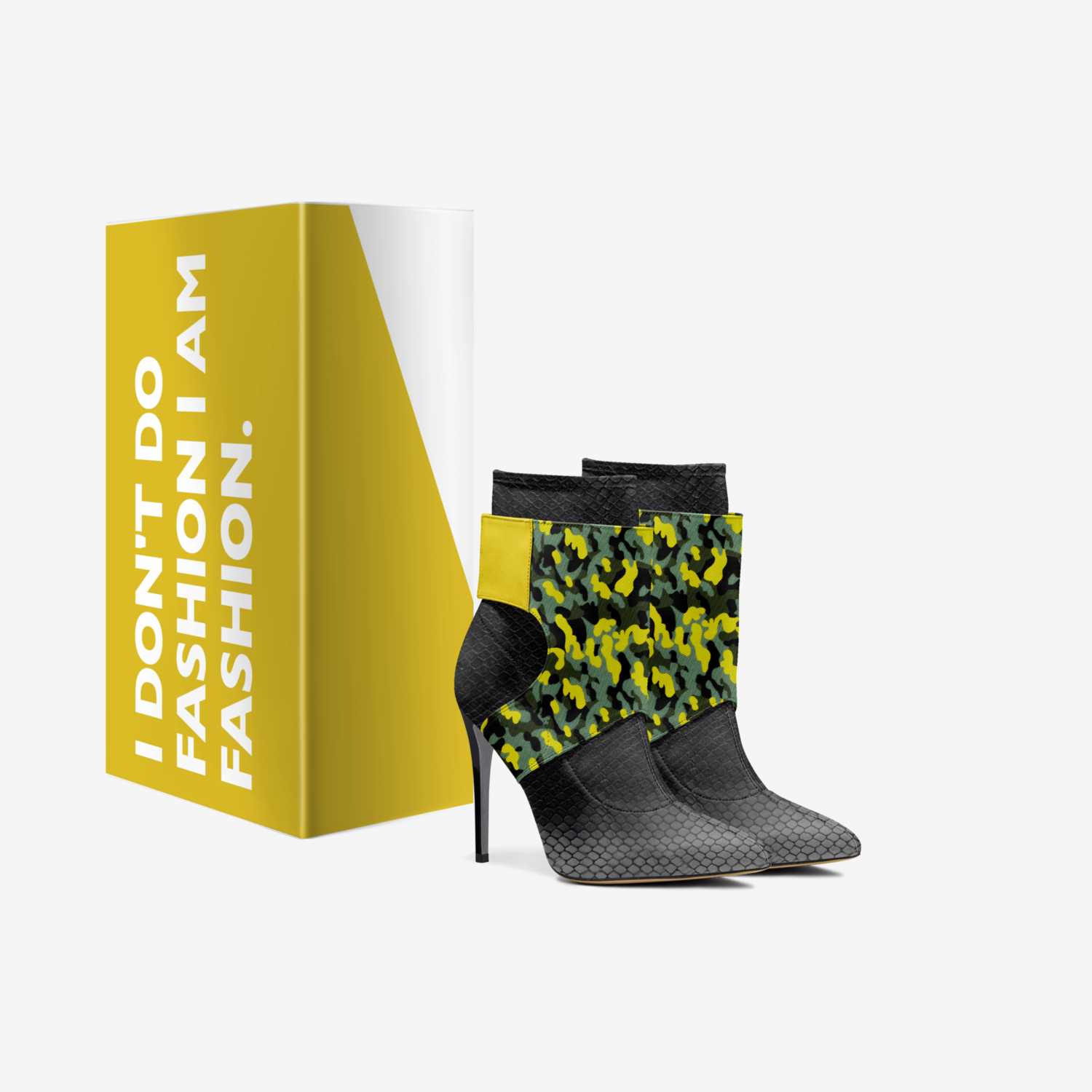 Military Maven  custom made in Italy shoes by Michelle Schager | Box view