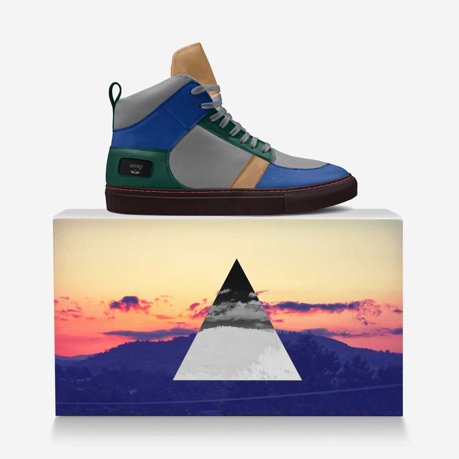 LERZ custom made in Italy shoes by Roland Murray | Over box view