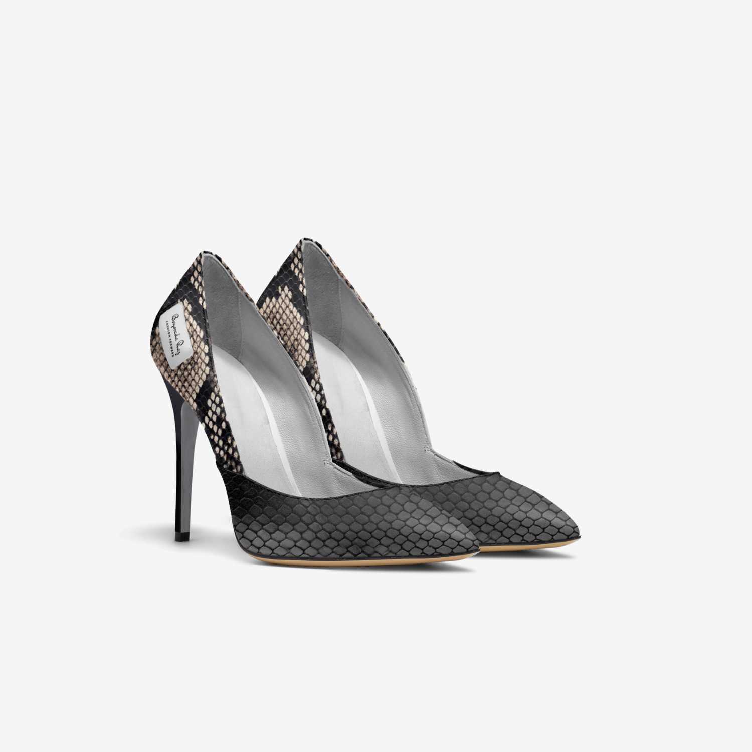 Boqorada Raz custom made in Italy shoes by Selena A Razo Bell | Double view