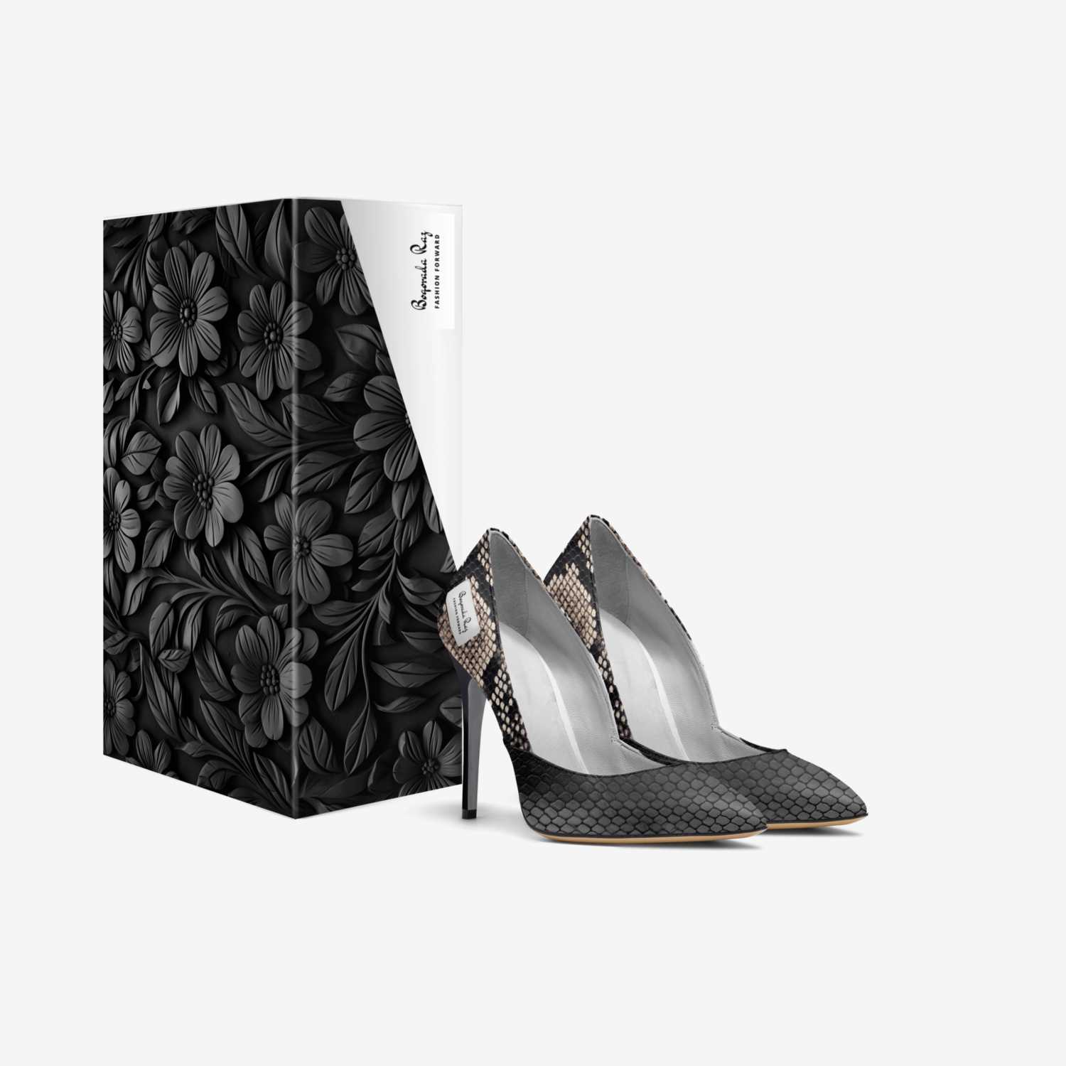 Boqorada Raz custom made in Italy shoes by Selena A Razo Bell | Box view