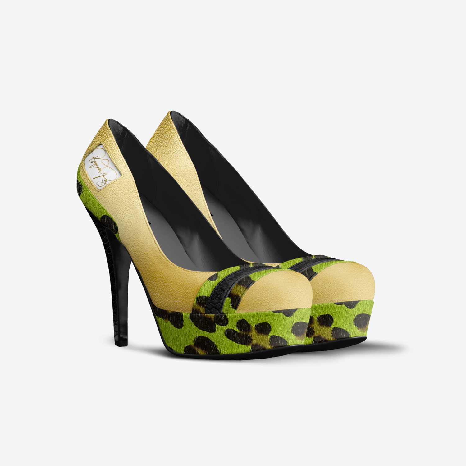 Boqorada Raz custom made in Italy shoes by Selena A Razo Bell | Double view