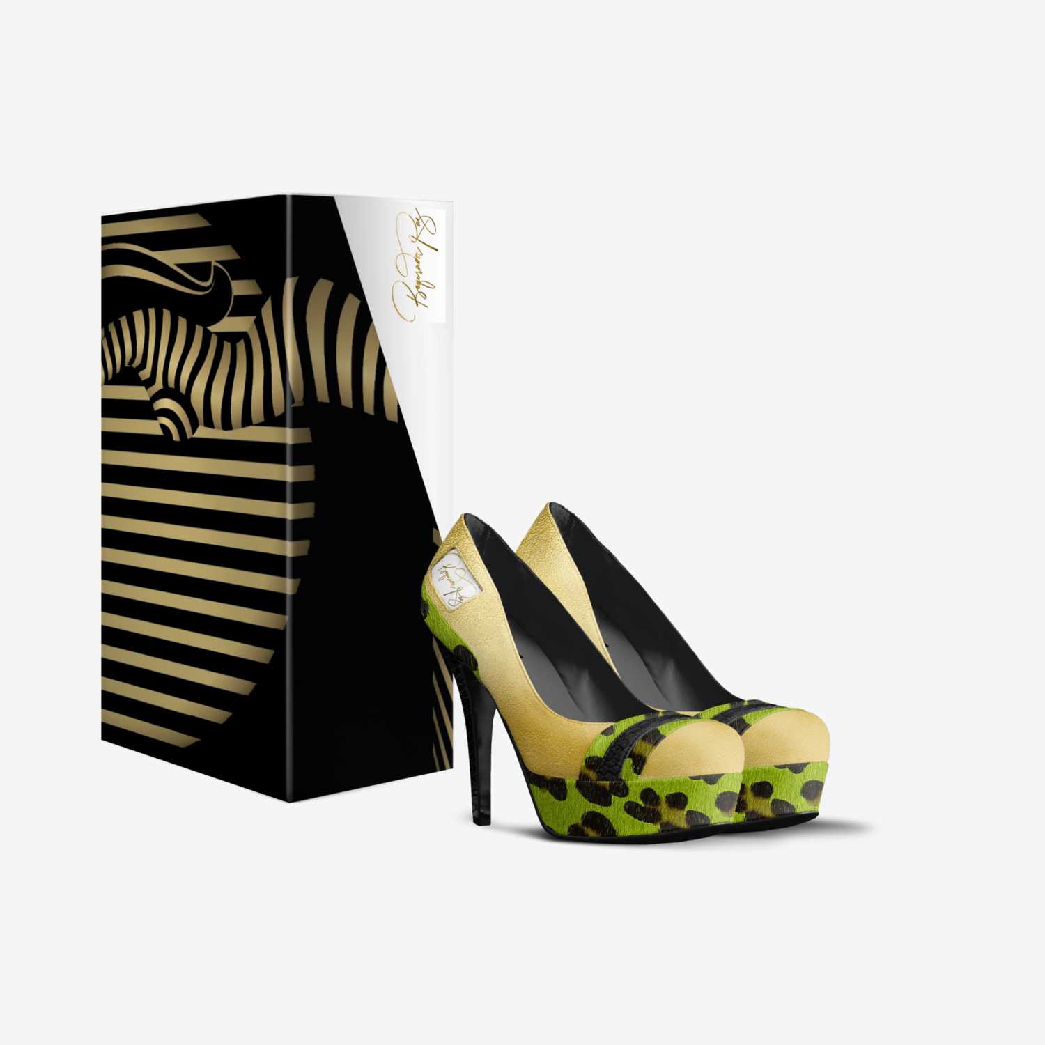 Boqorada Raz custom made in Italy shoes by Selena A Razo Bell | Box view