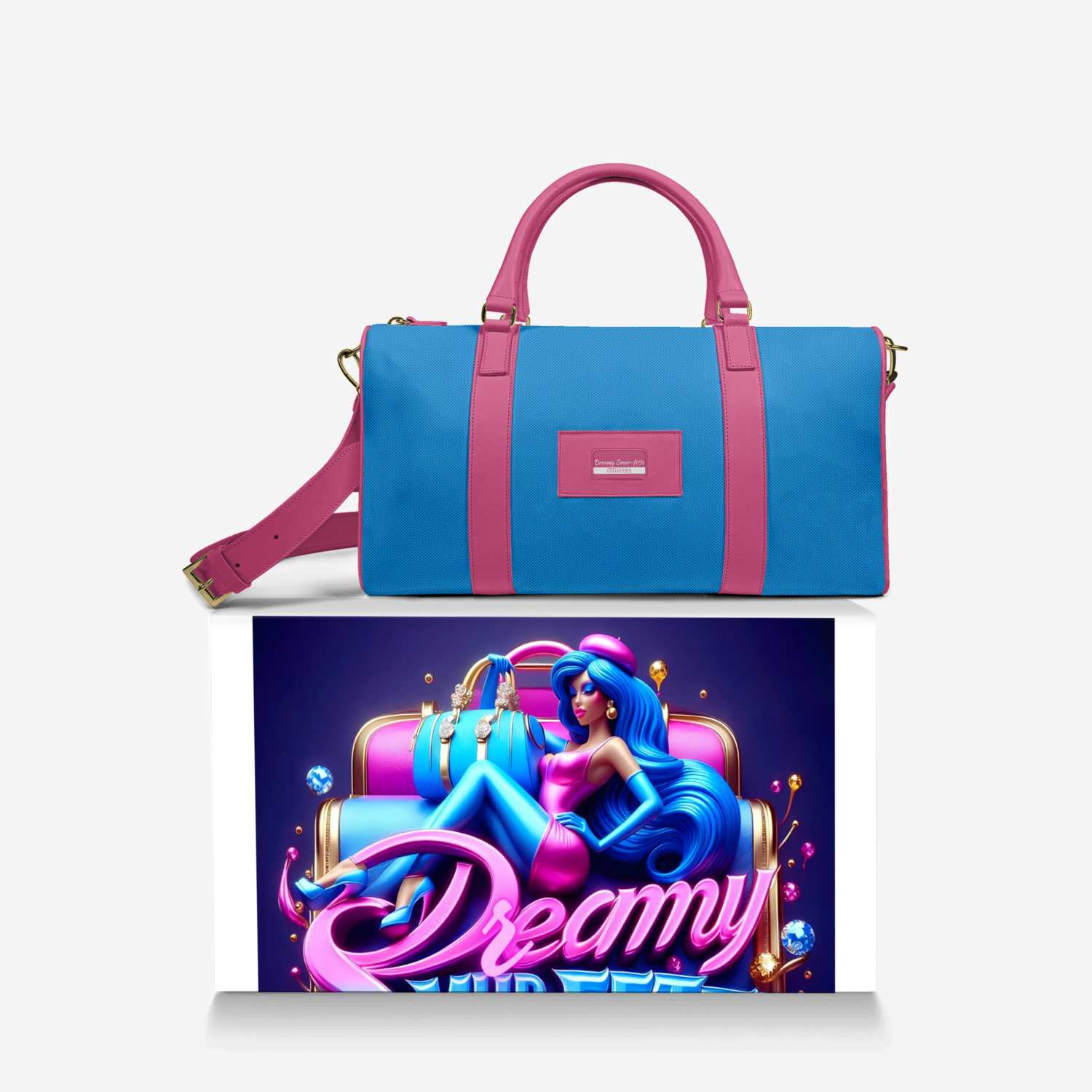 Dreamy Smur-fette custom made in Italy design by Bullish Boutique | Over box view