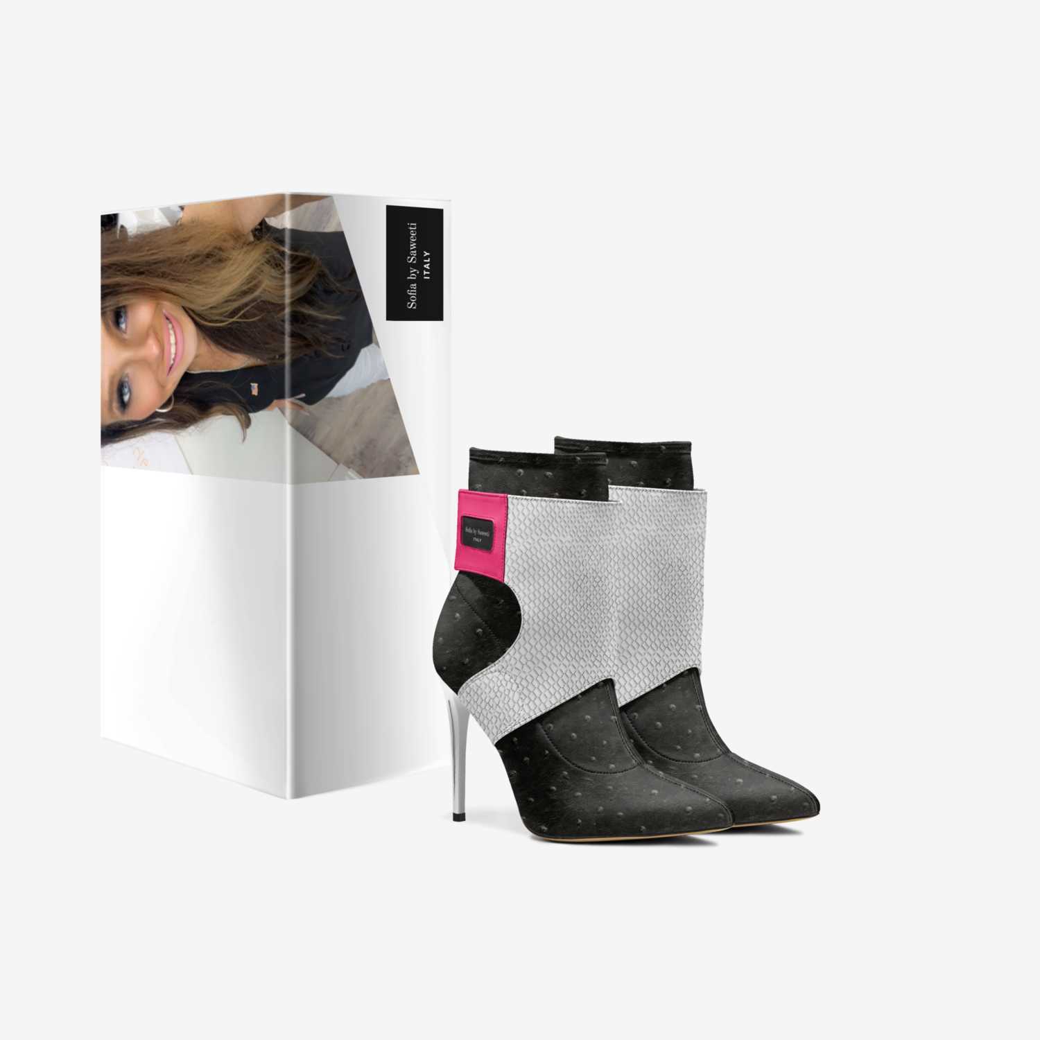 Sofia by Saweeti  custom made in Italy shoes by Stacy Martinez | Box view