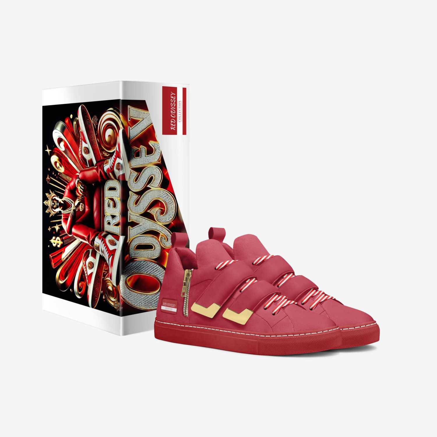 RED ODYSSEY  custom made in Italy shoes by Bullish Boutique | Box view