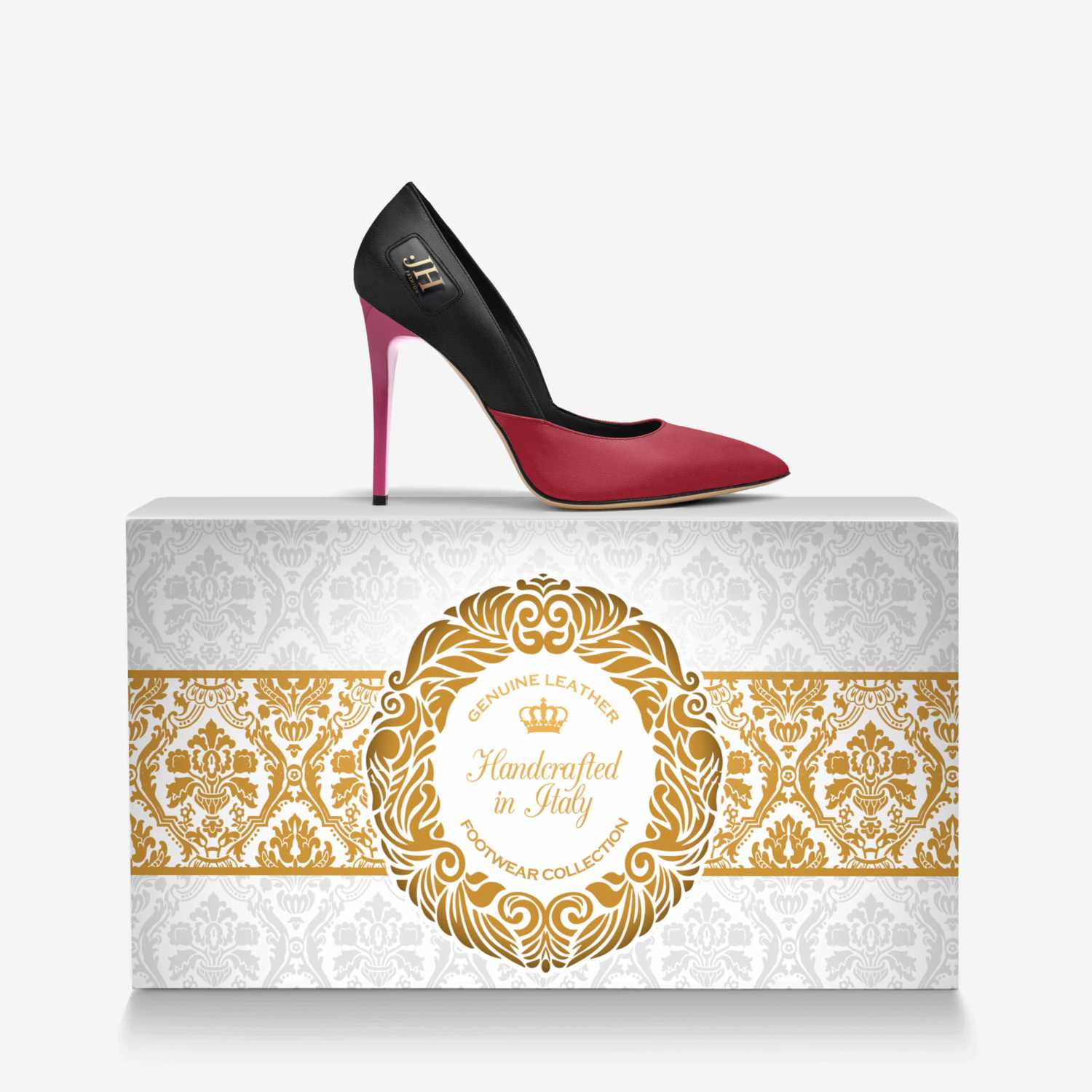 Lustre Lift  custom made in Italy shoes by John Hopkins | Over box view