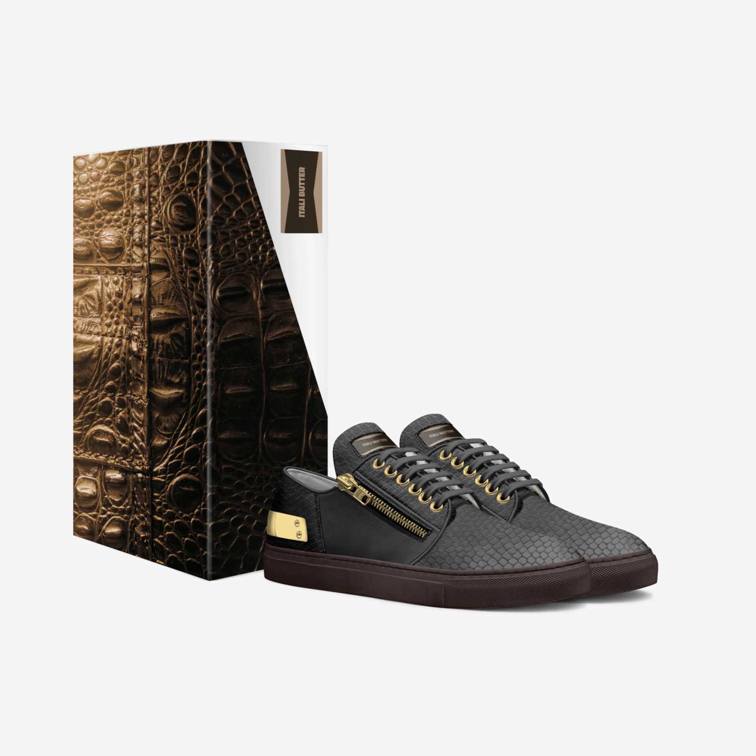 ITALI BUTTER custom made in Italy shoes by James Edwards | Box view