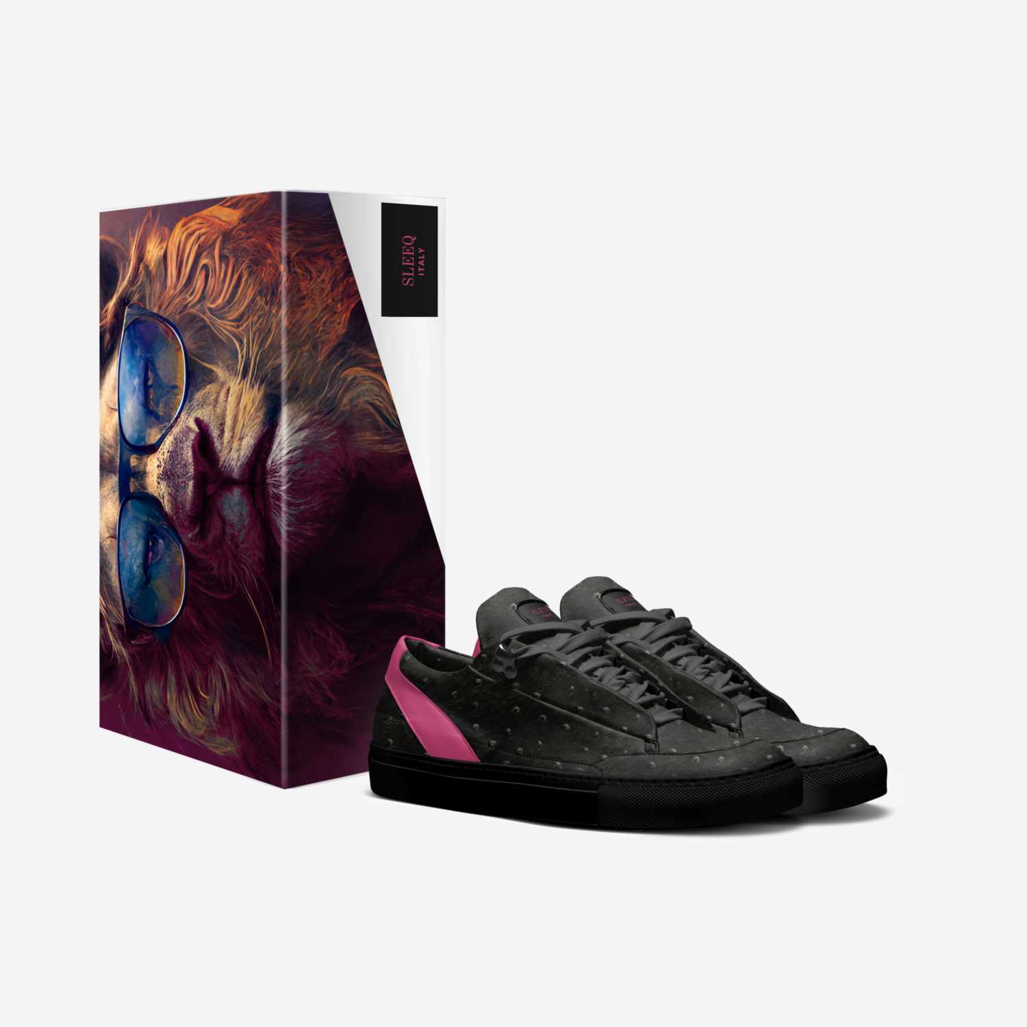 SLEEQ custom made in Italy shoes by Lady A | Box view
