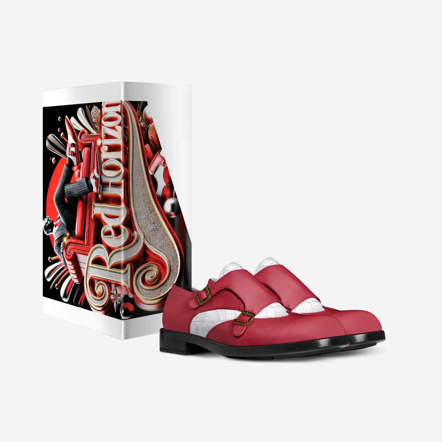 Red Horizon  custom made in Italy shoes by Bullish Boutique | Box view