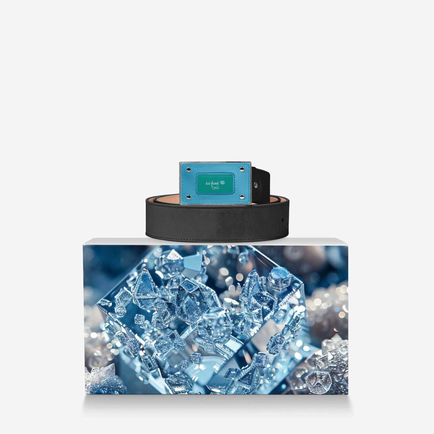 ice frost 🧊 custom made in Italy design by Ny-leeka Jackson | Over box view