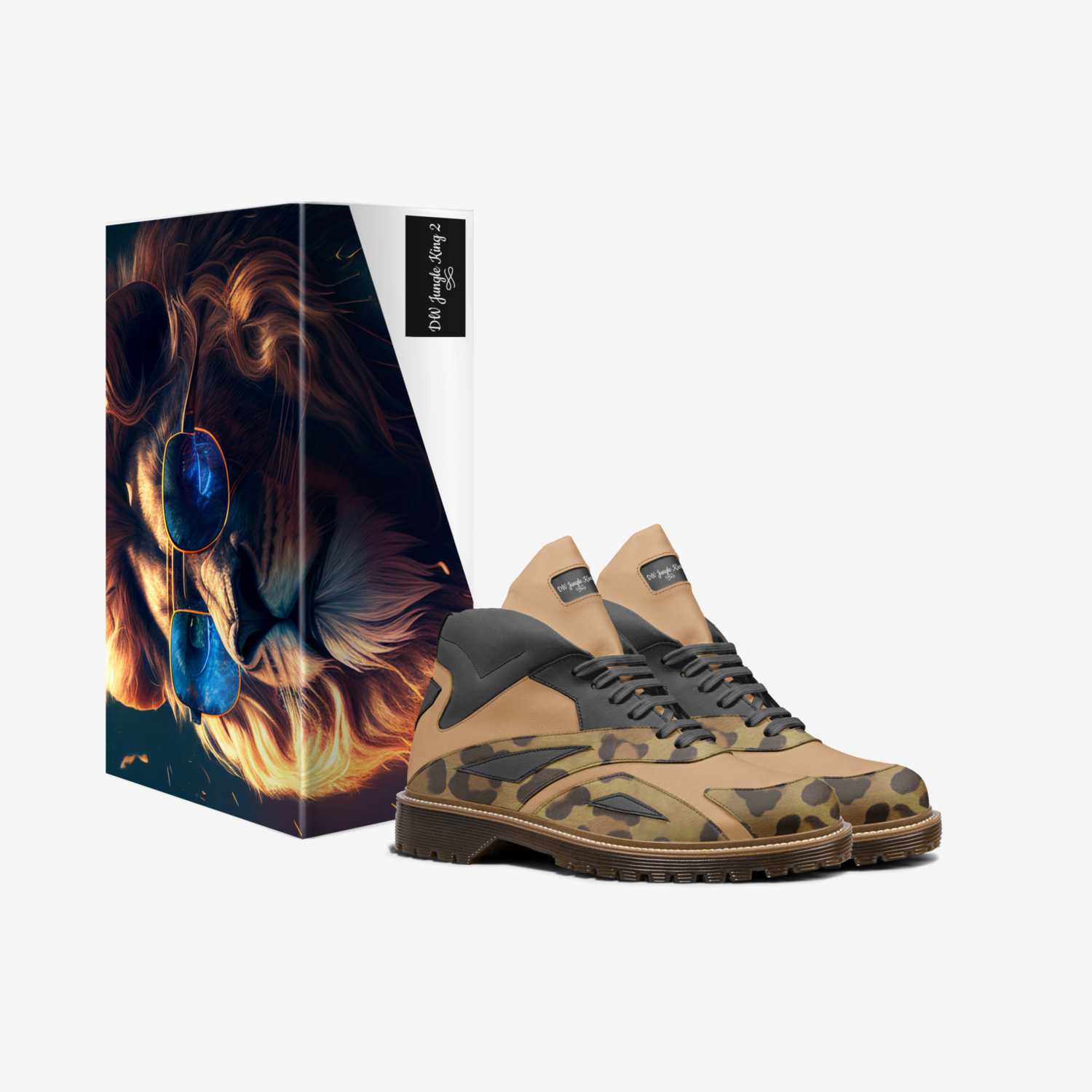 DW Jungle King 2 custom made in Italy shoes by Diana Joe | Box view