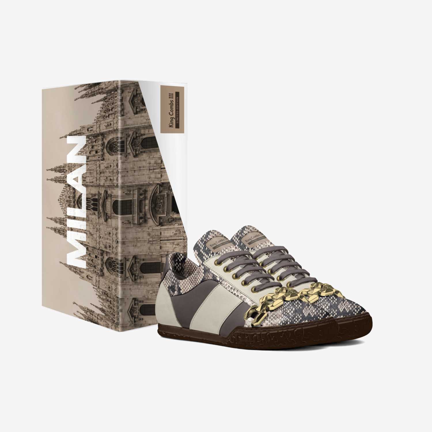King Combs III  custom made in Italy shoes by Isiah Combs | Box view