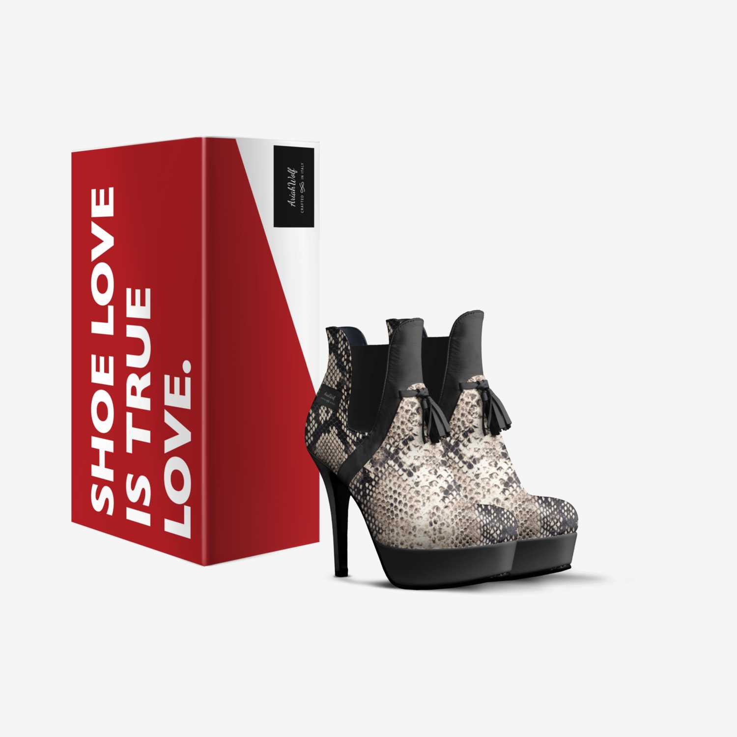 AWolf custom made in Italy shoes by Dawn Wason | Box view