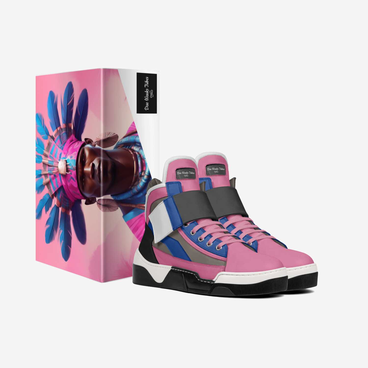 Dae Wauks Tribes custom made in Italy shoes by Diana Joe | Box view