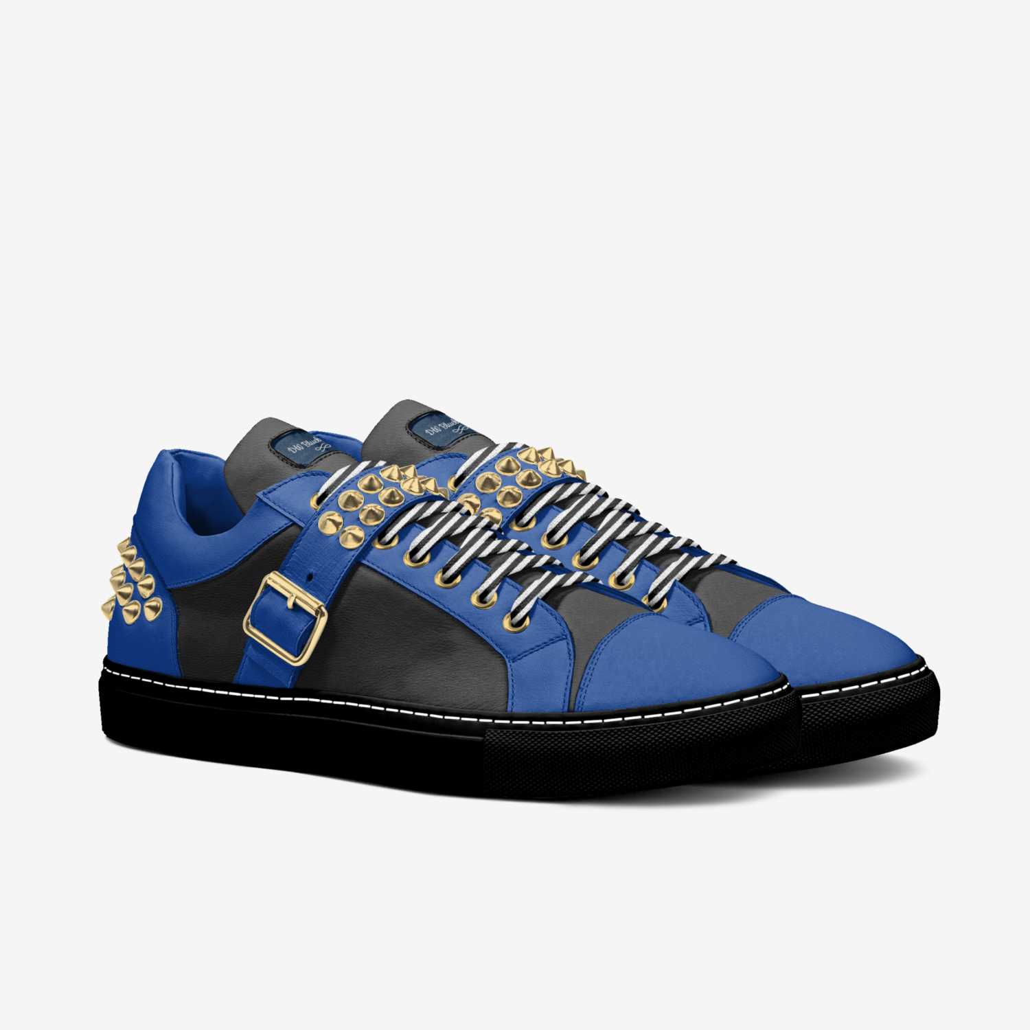 DW Blueberries  custom made in Italy shoes by Diana Joe | Double view