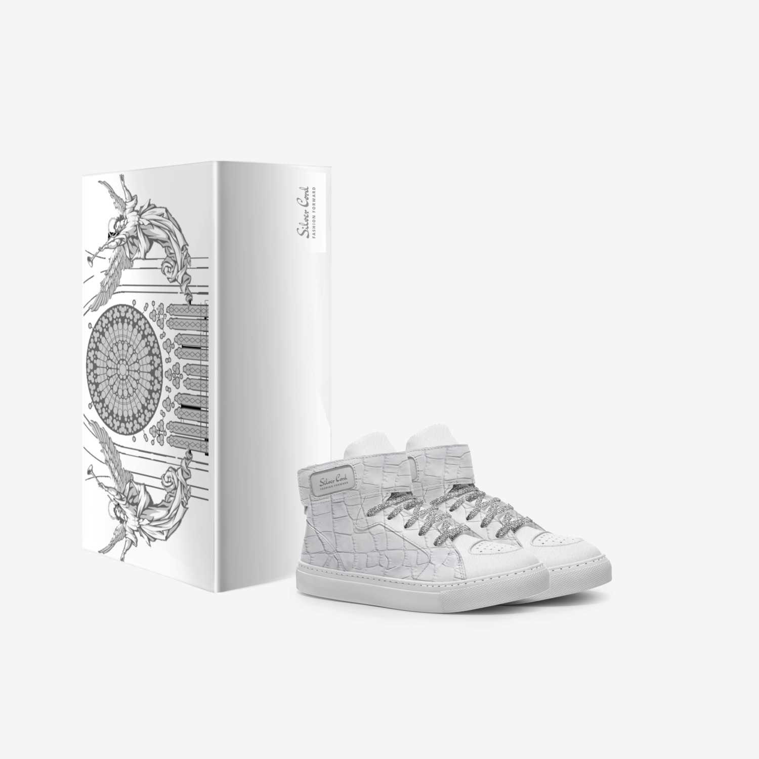 Silver Cord custom made in Italy shoes by Selena A Razo Bell | Box view