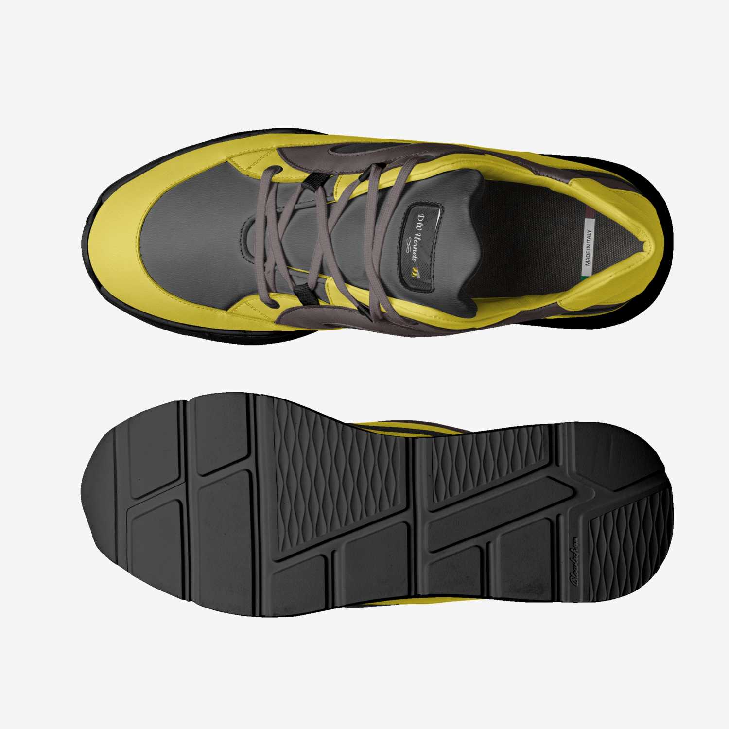 DW Hornets 🐝  custom made in Italy shoes by Diana Joe | Top view