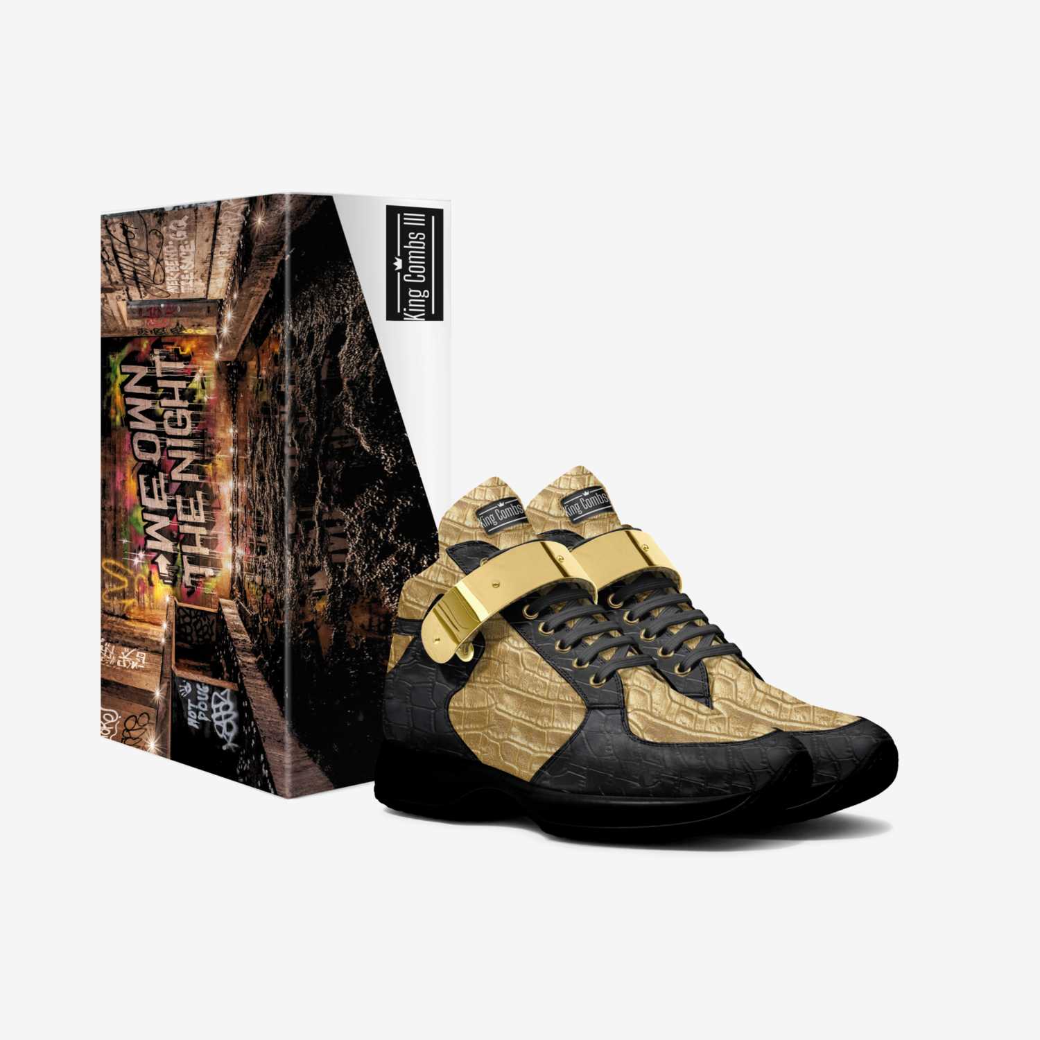 King Combs III  custom made in Italy shoes by Isiah Combs | Box view