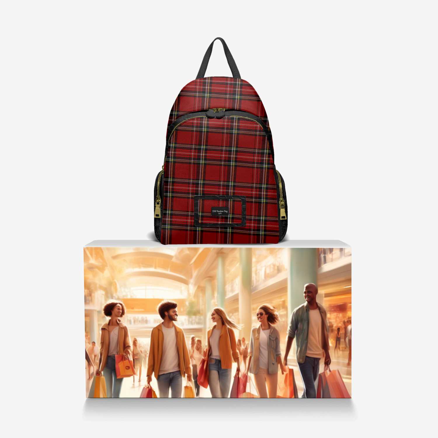 DW Fandom Bag custom made in Italy design by Diana Joe | Over box view