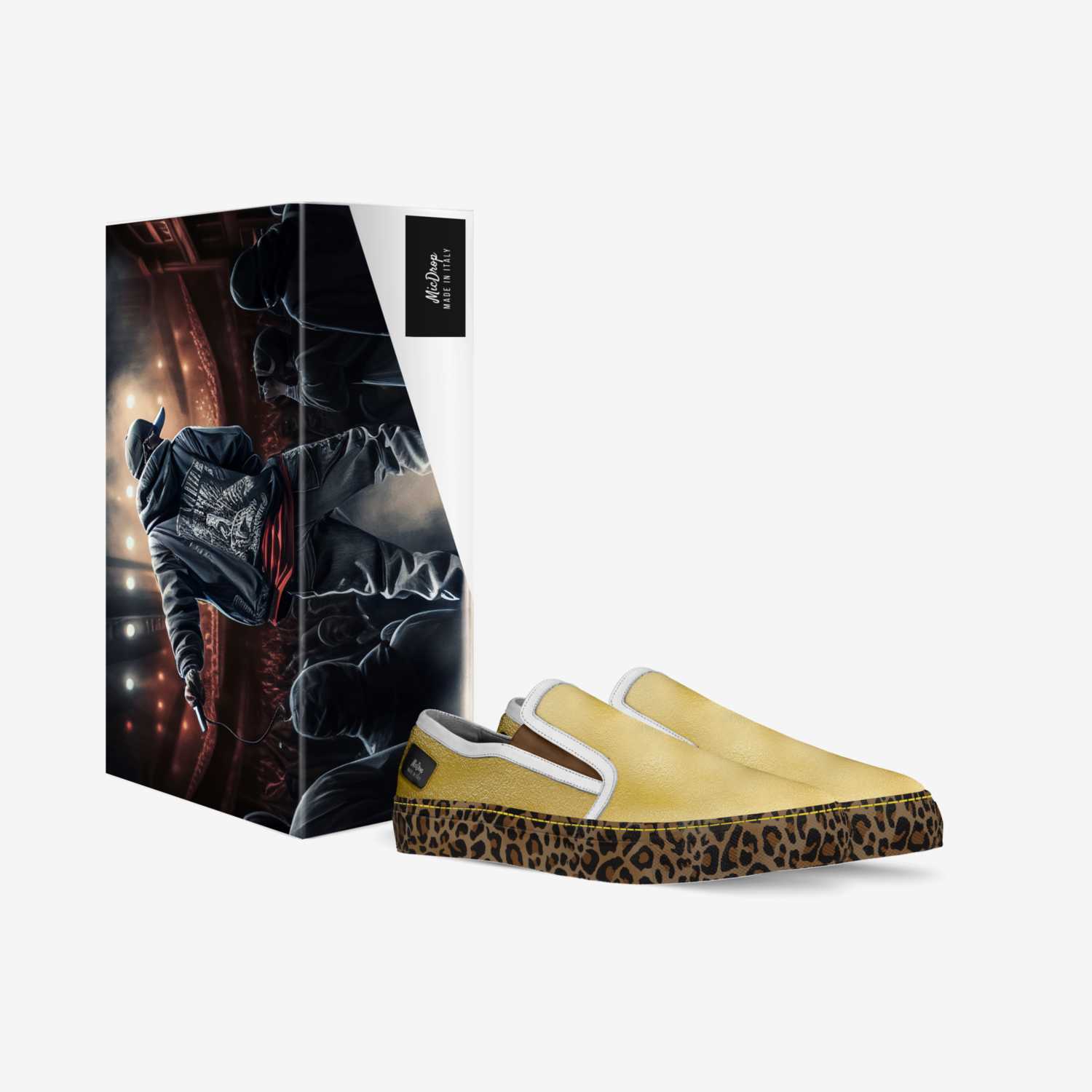 MicDrop custom made in Italy shoes by Melissa Howard | Box view