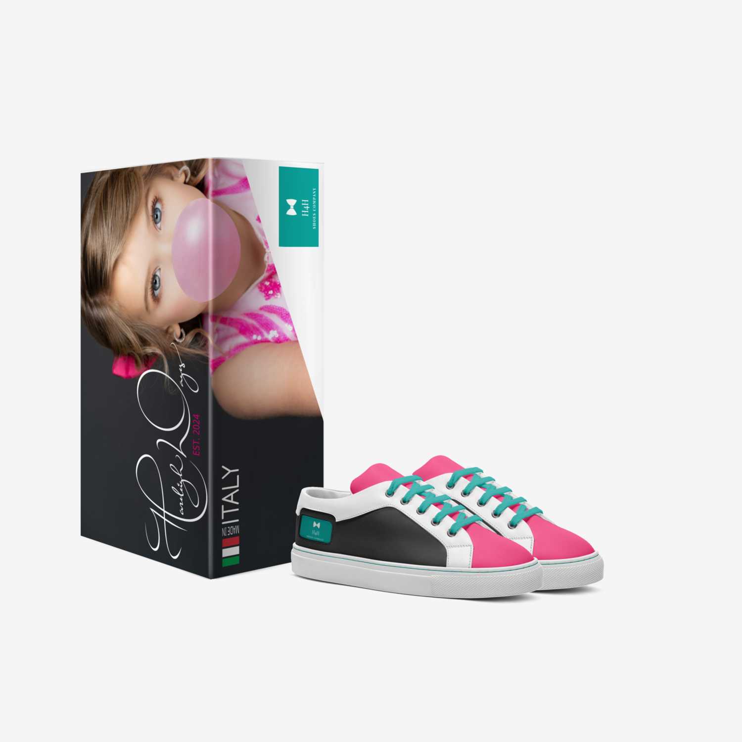 H4H custom made in Italy shoes by Hazeleigh Wages | Box view