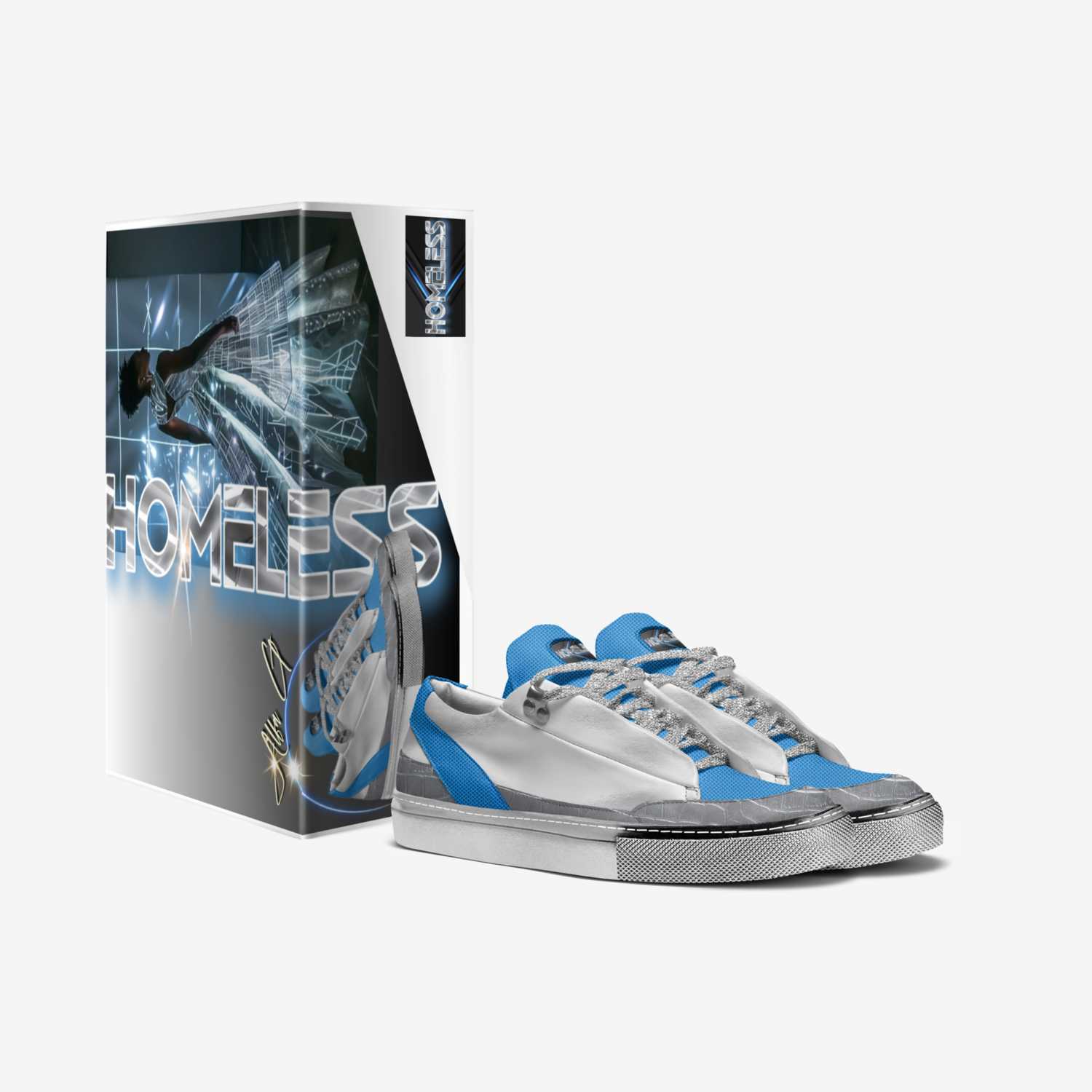 Homeless  custom made in Italy shoes by Gail Griffin | Box view