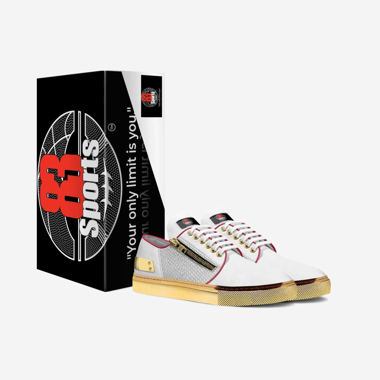 83SportsGameday custom made in Italy shoes by Theron Davis | Box view