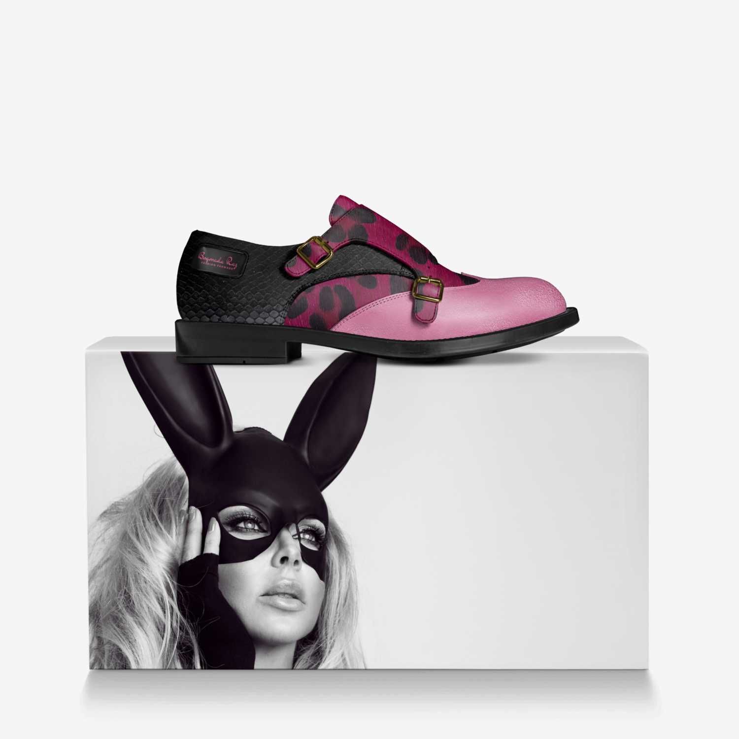 Boqorada Raz  custom made in Italy shoes by Selena A Razo Bell | Over box view