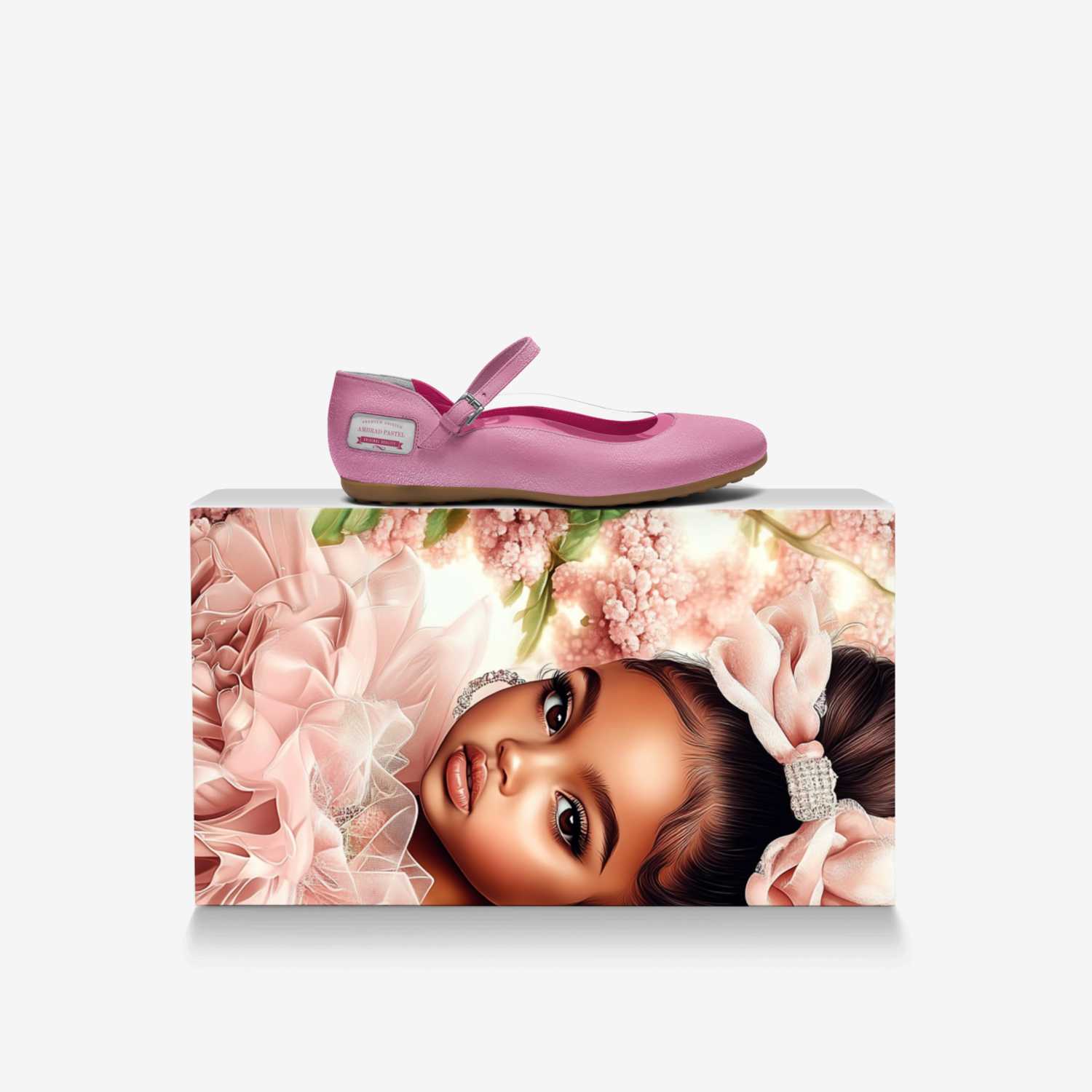 Amiirad Pastel custom made in Italy shoes by Selena A Razo Bell | Over box view