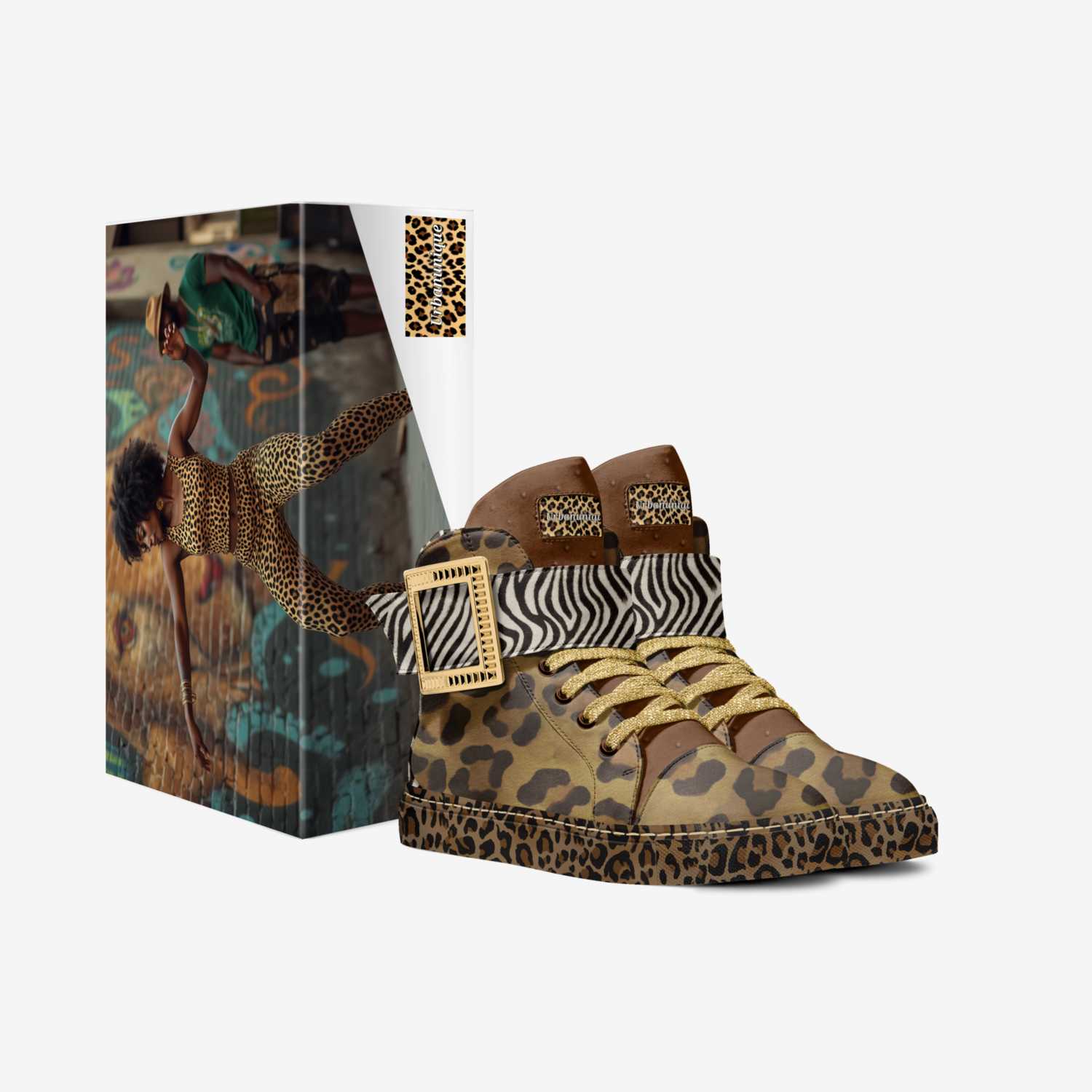 Urbanunique custom made in Italy shoes by Desiree Sims | Box view