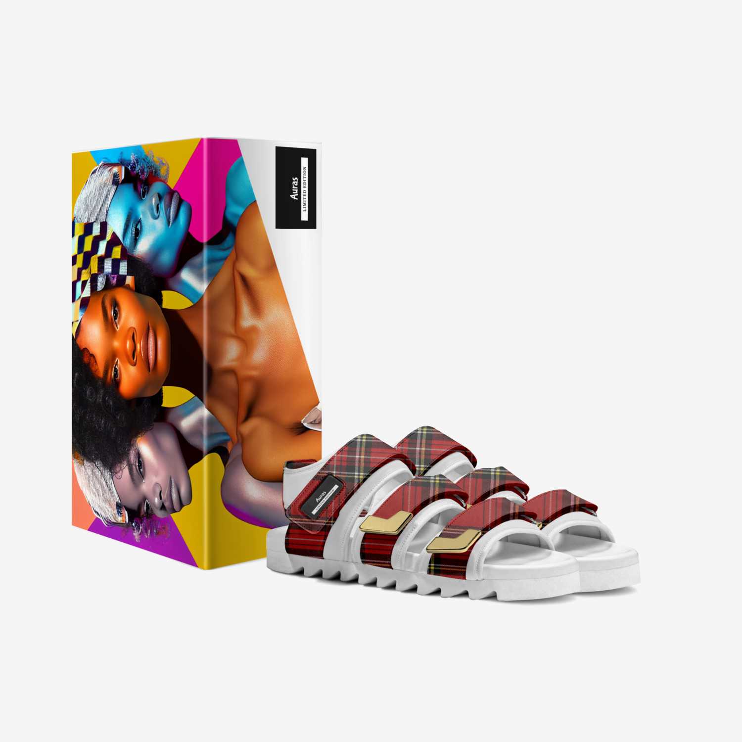 Auras custom made in Italy shoes by Alisun Rocks | Box view