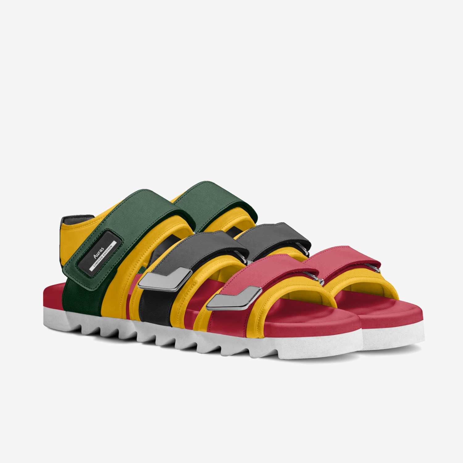 Auras custom made in Italy shoes by Alisun Rocks | Double view