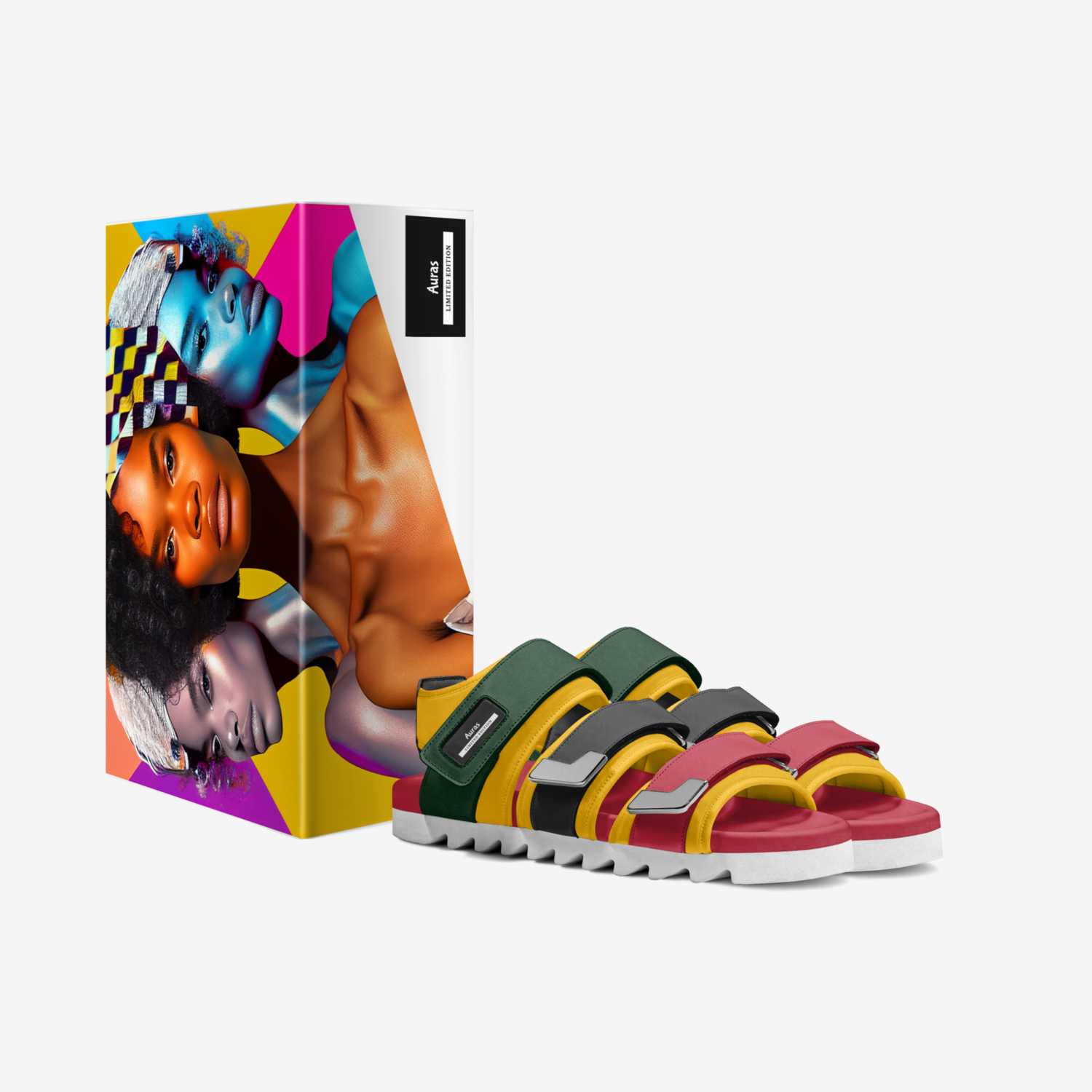 Auras custom made in Italy shoes by Alisun Rocks | Box view