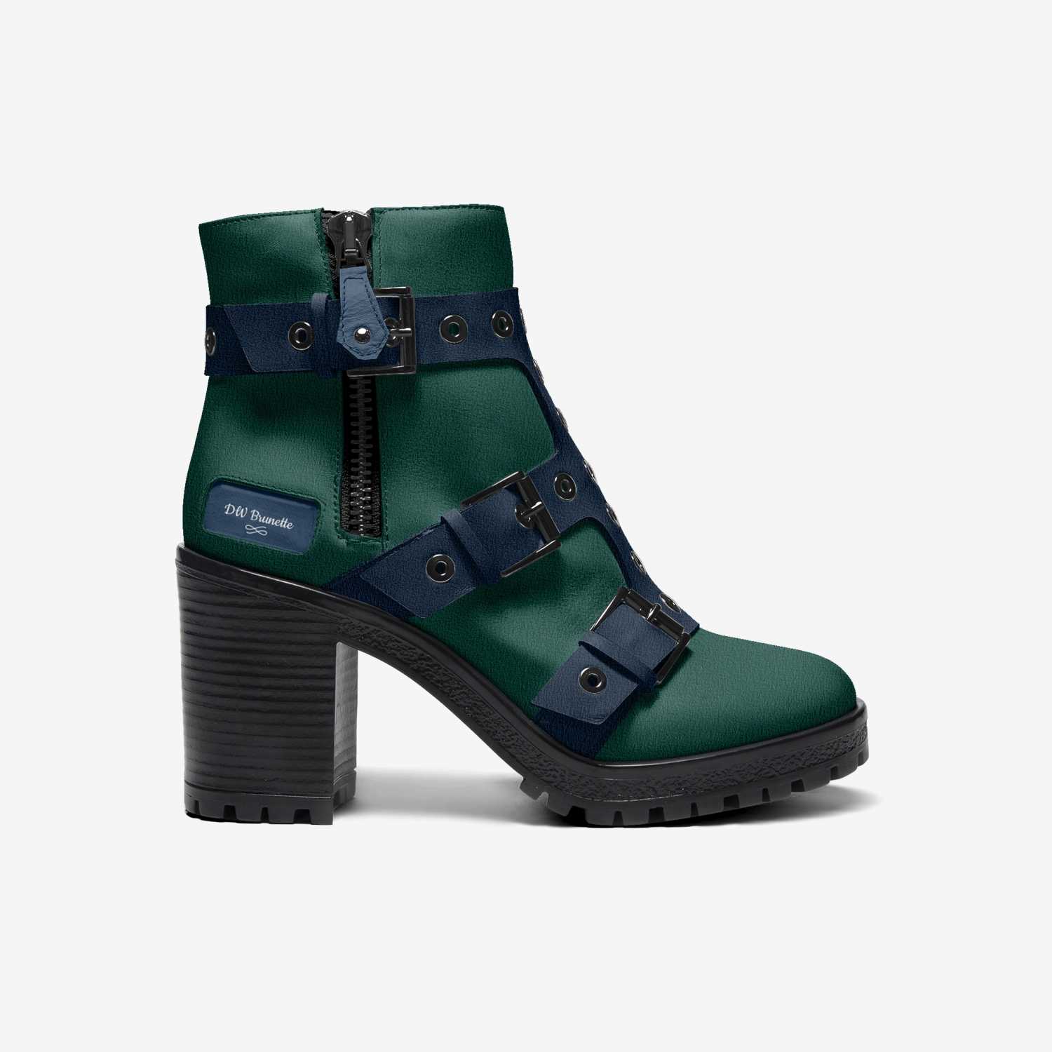 DW Brunette  custom made in Italy shoes by Diana Joe | Side view