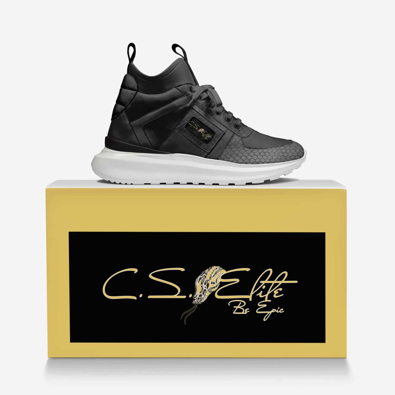 CS Elite 902'S custom made in Italy shoes by Daniel Carey | Over box view