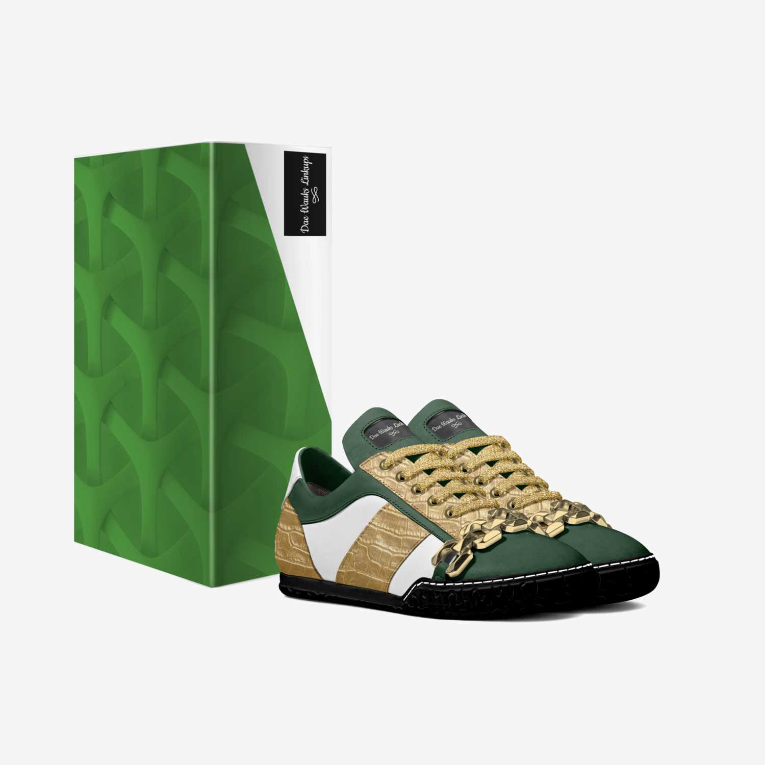 Dae Wauks Linkups custom made in Italy shoes by Diana Joe | Box view