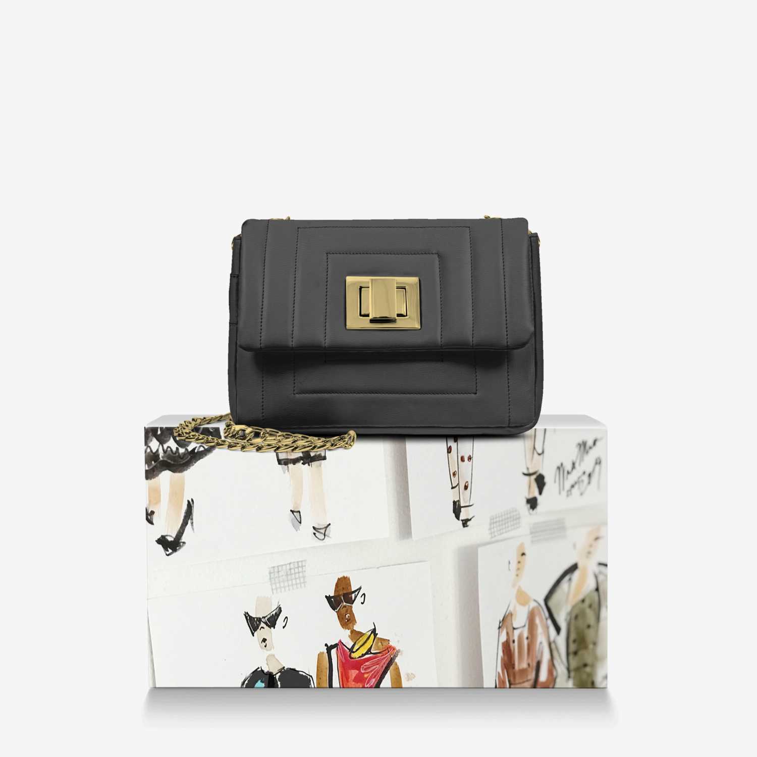 AXUM Chiara custom made in Italy design by Jermaine Bennett | Over box view