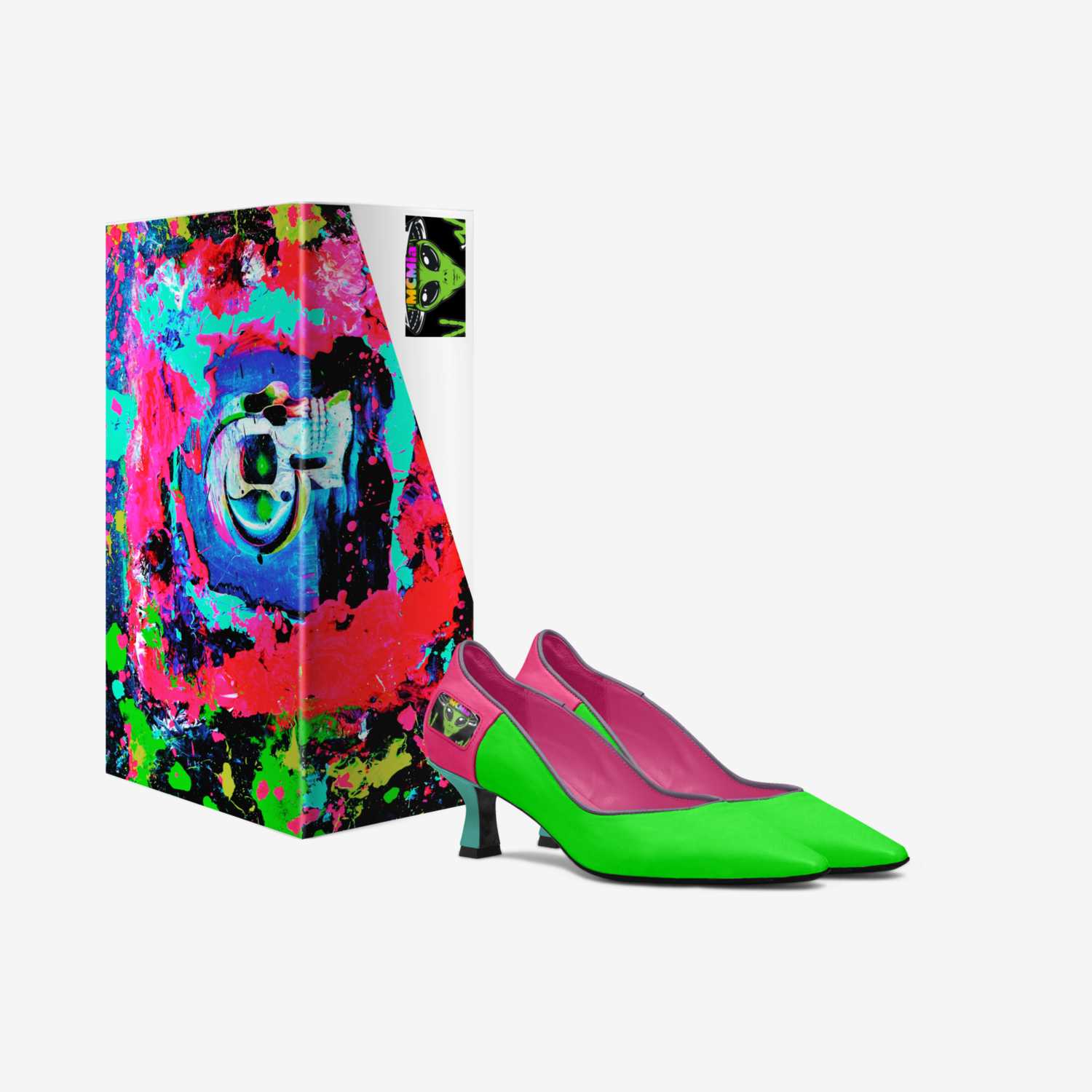 Atomic Dogma custom made in Italy shoes by Melanie Powers | Box view