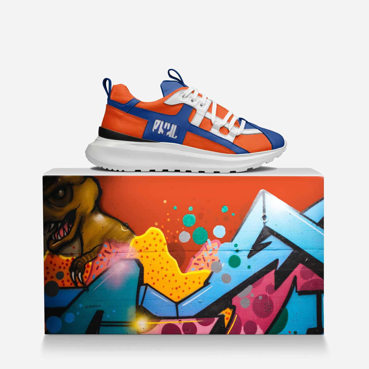 play hard custom made in Italy shoes by Rodney R. | Over box view