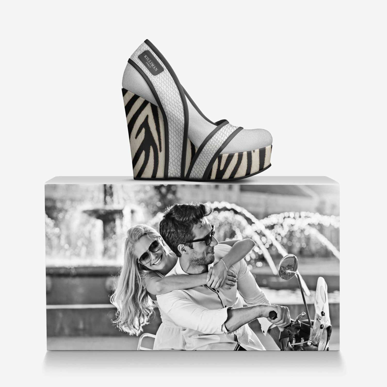 KILLIMAN custom made in Italy shoes by Damien Moulomba | Over box view