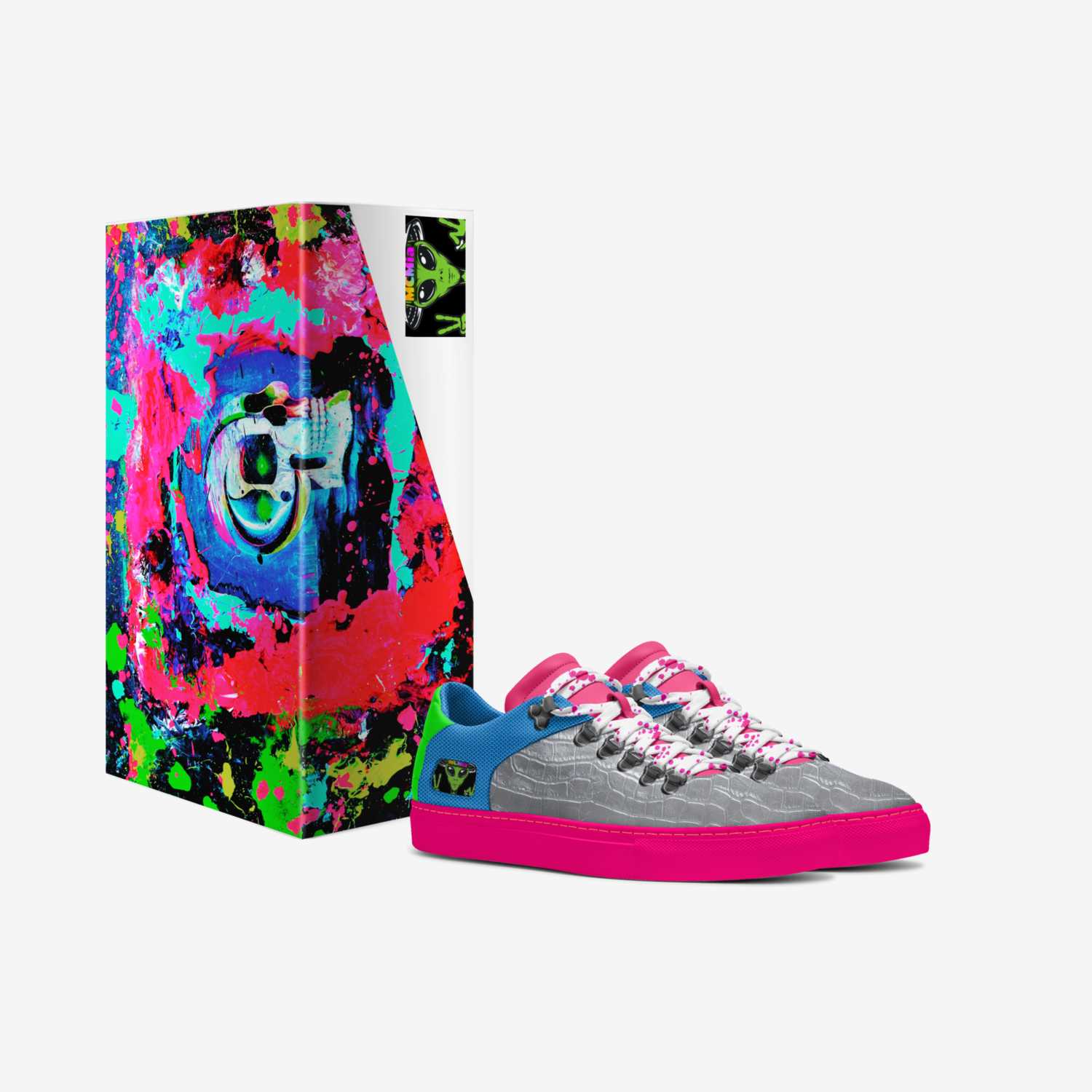 Cosmic Velocity custom made in Italy shoes by Melanie Powers | Box view
